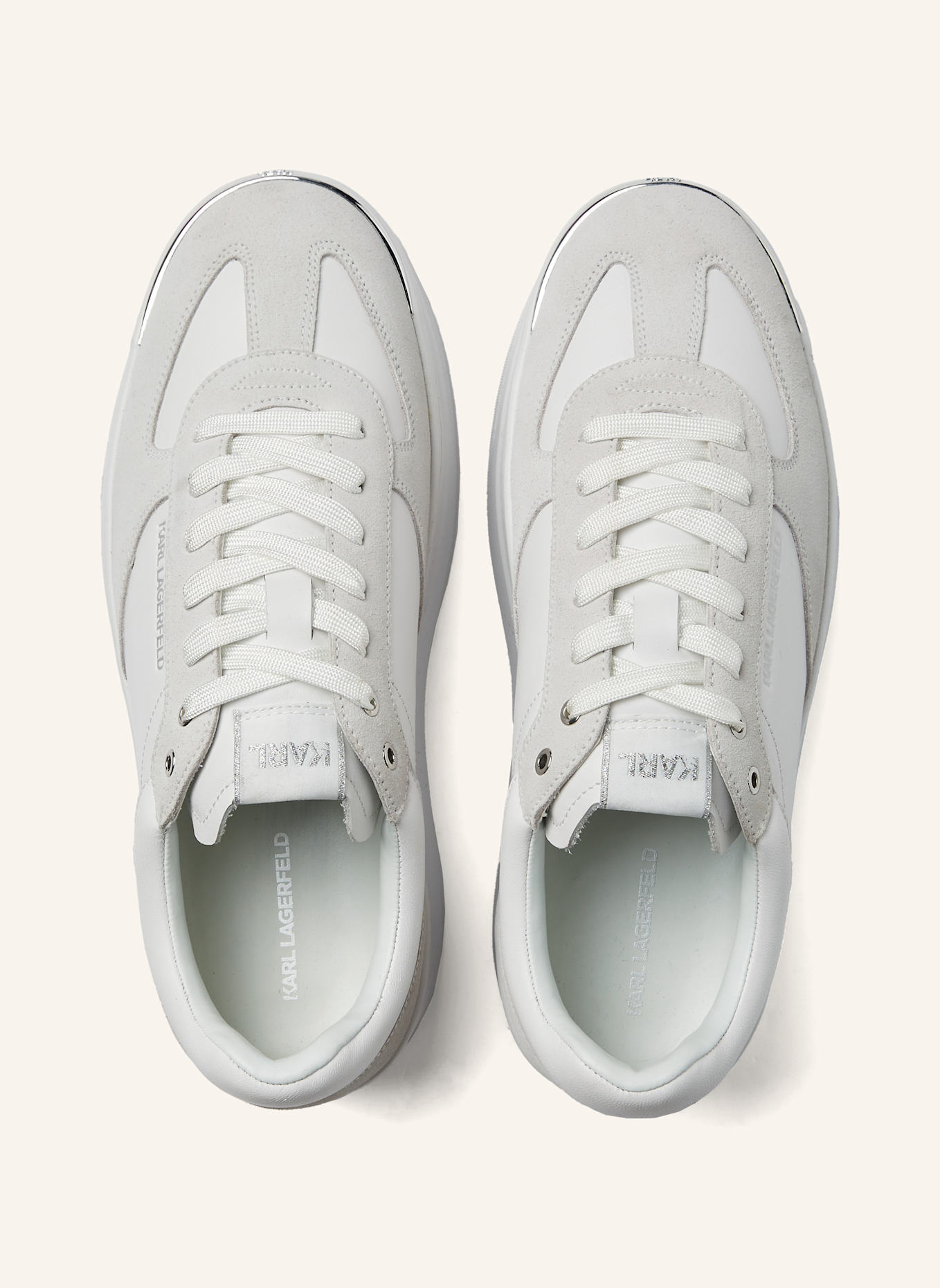 KARL LAGERFELD KOBO APRON FRONT SNEAKERS, Farbe: WEISS (Bild 5)