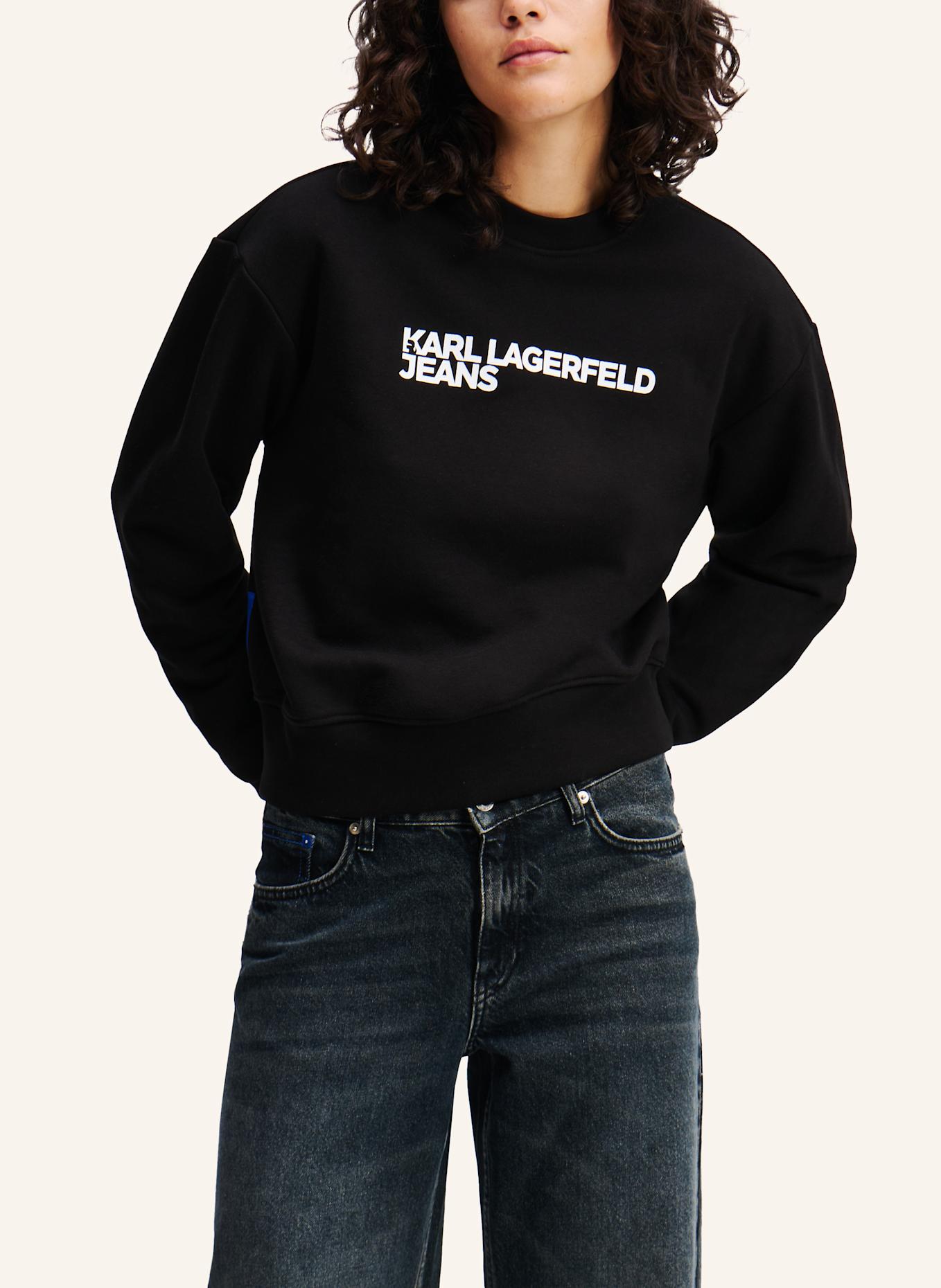 KARL LAGERFELD JEANS KLJ SWEATSHIRT MIT LOGO, Farbe: SCHWARZ (Bild 5)