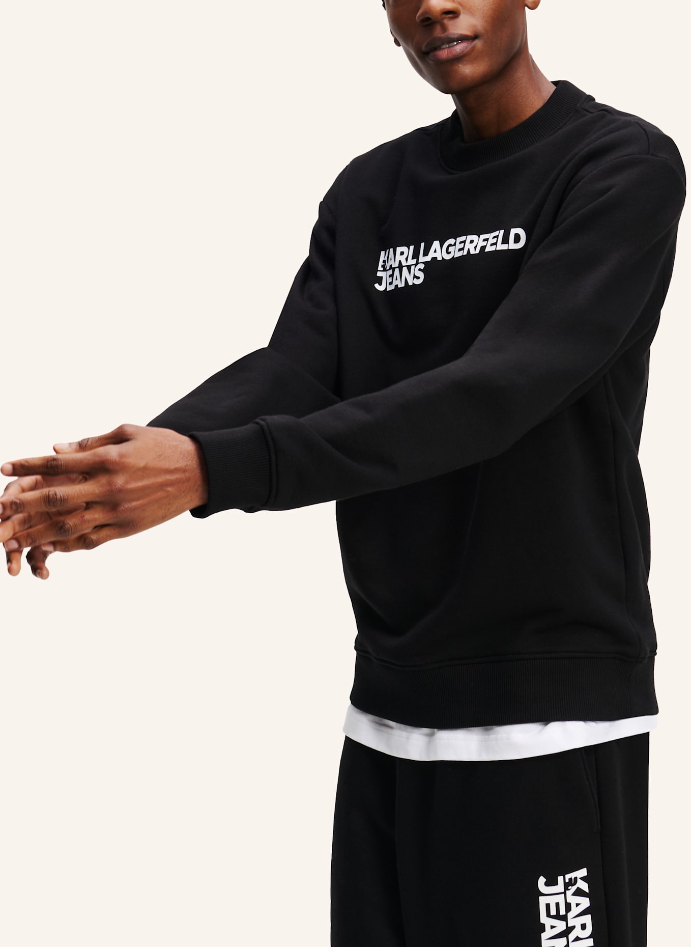 KARL LAGERFELD JEANS Sweatshirt: SCHWARZ
