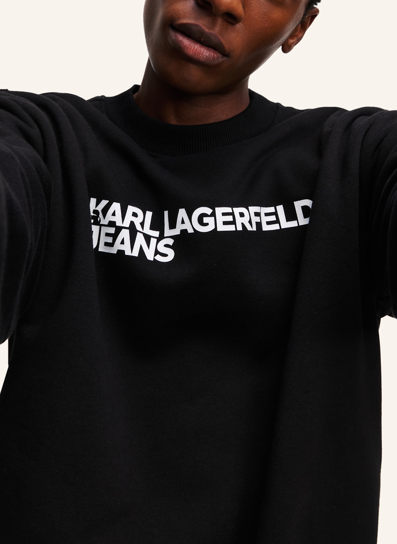 KARL LAGERFELD JEANS Sweatshirt: SCHWARZ