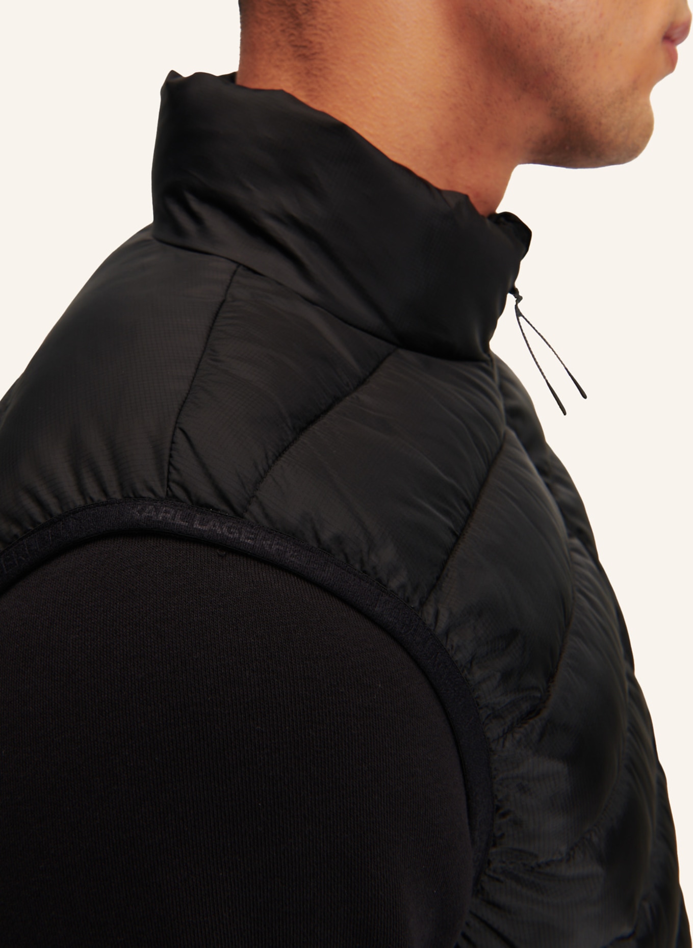 KARL LAGERFELD Weste: SCHWARZ