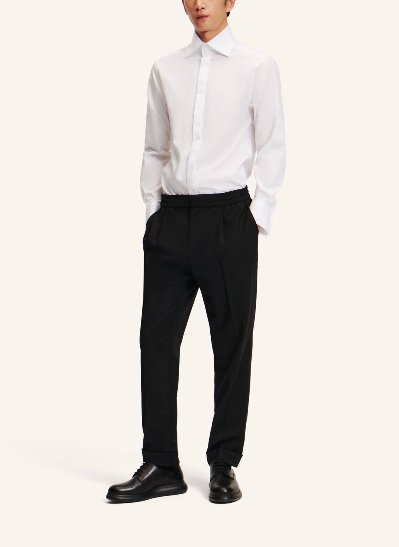 KARL LAGERFELD Hemd: WEISS