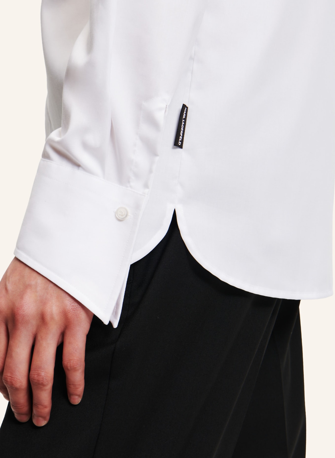 KARL LAGERFELD Hemd: WEISS