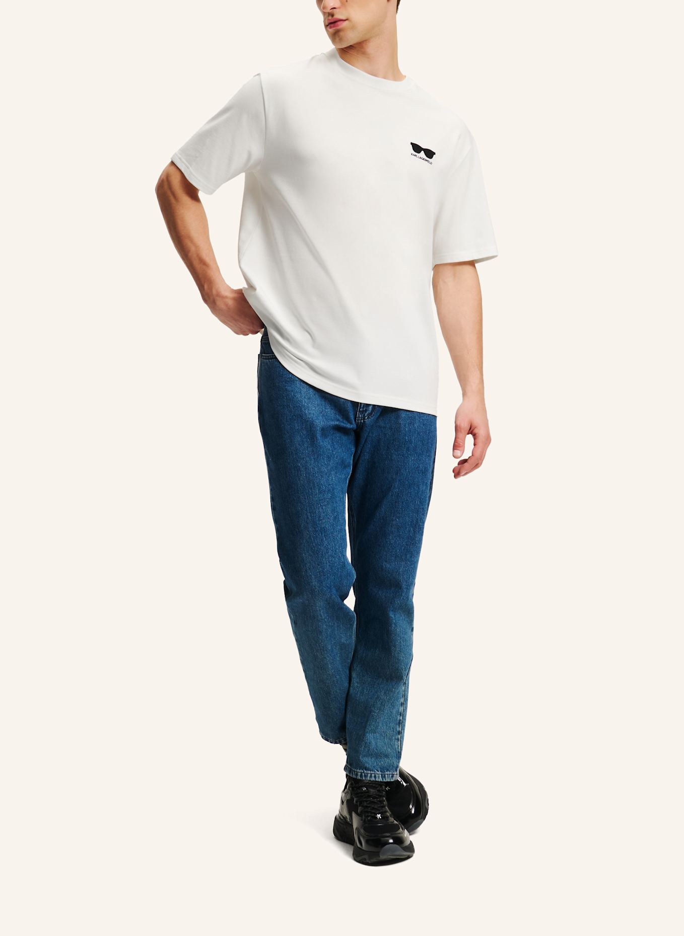 KARL LAGERFELD T-shirt: BEIGE