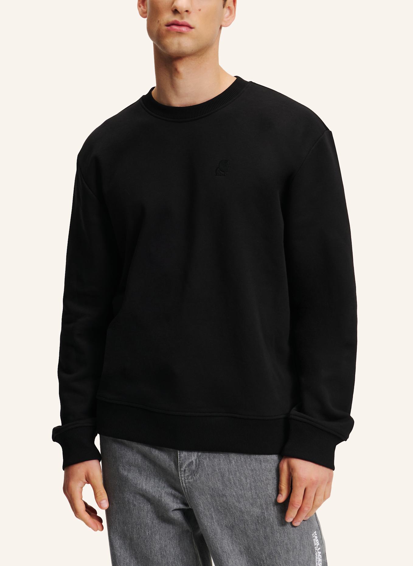 KARL LAGERFELD Sweatshirt: SCHWARZ