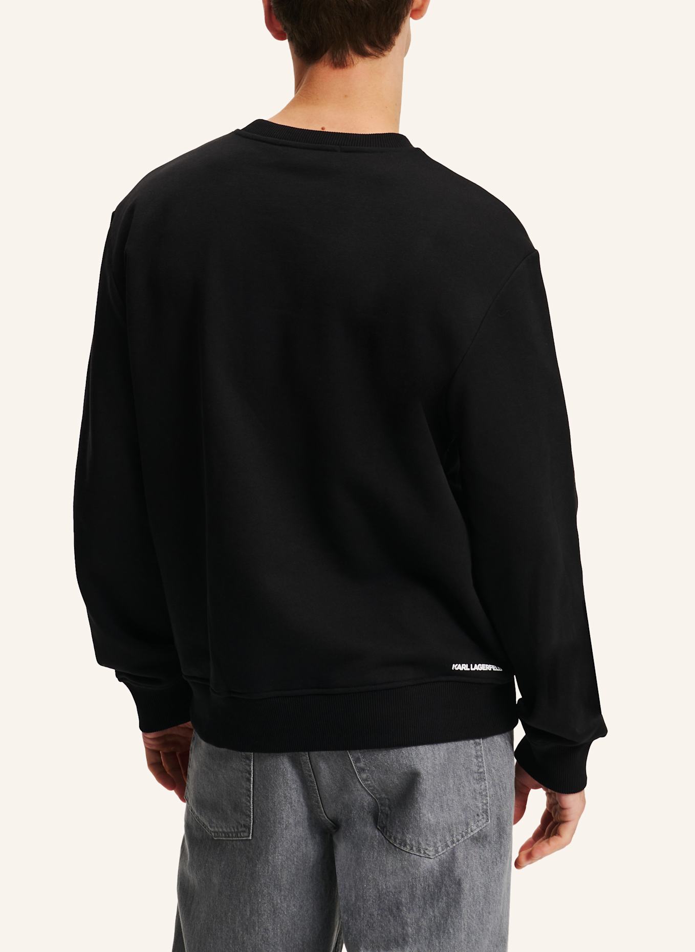 KARL LAGERFELD Sweatshirt: SCHWARZ