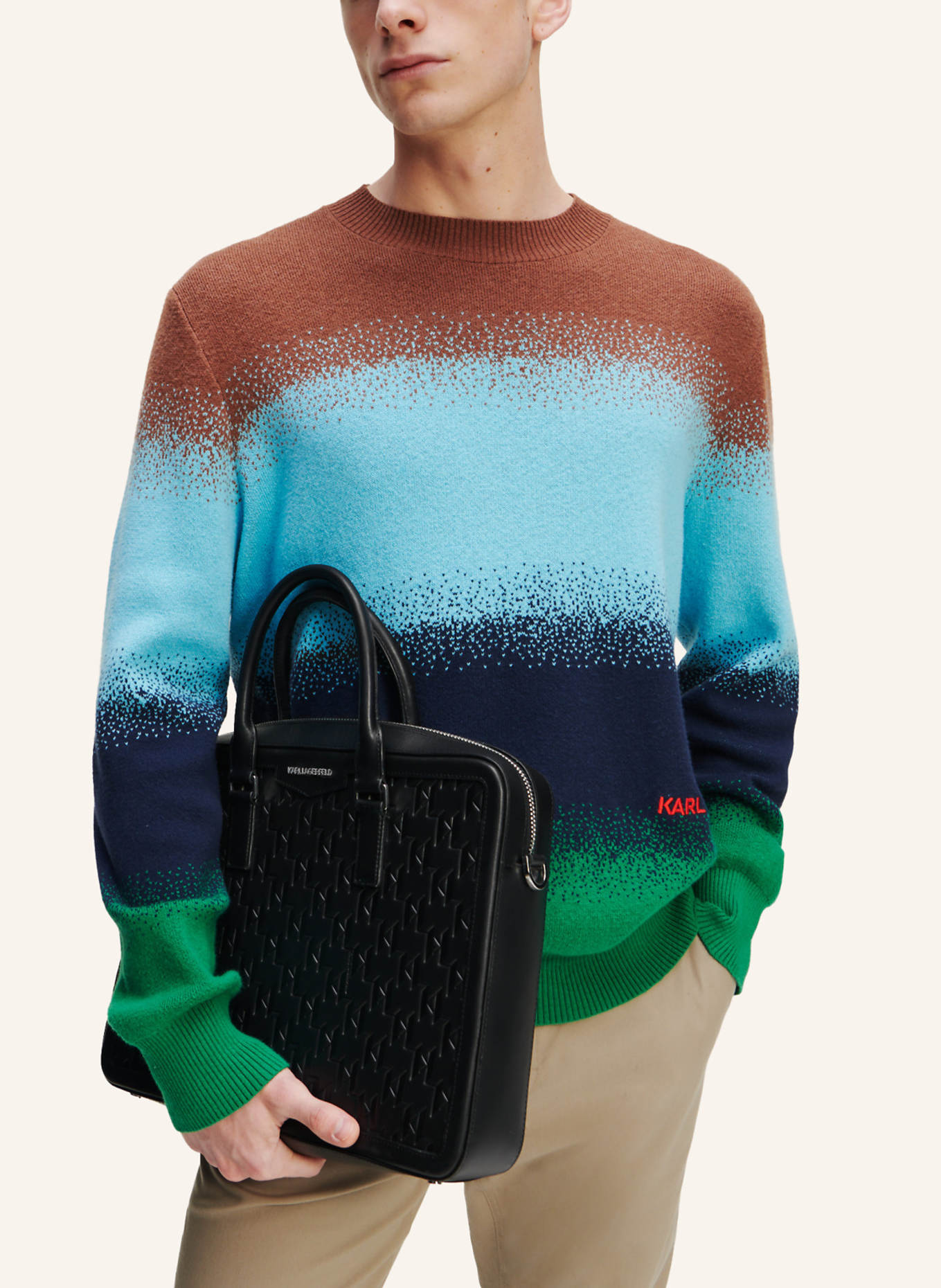 KARL LAGERFELD Tasche: SCHWARZ