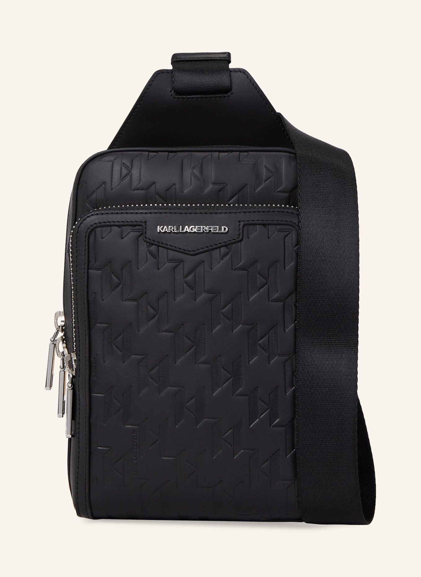 KARL LAGERFELD Gürteltasche: SCHWARZ