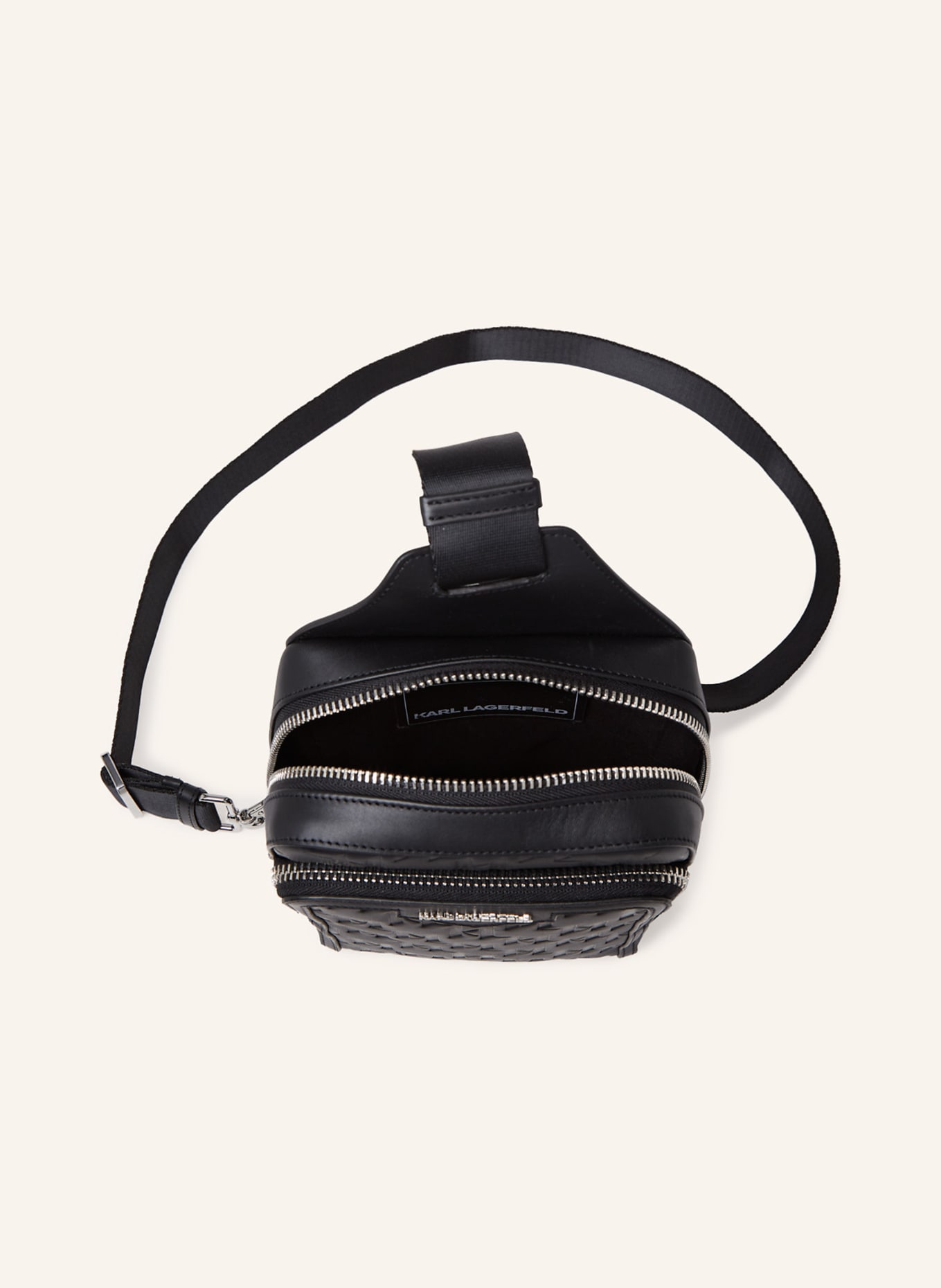 KARL LAGERFELD Gürteltasche: SCHWARZ