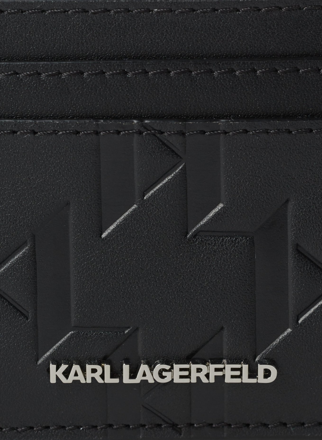 KARL LAGERFELD Kartenetui: SCHWARZ