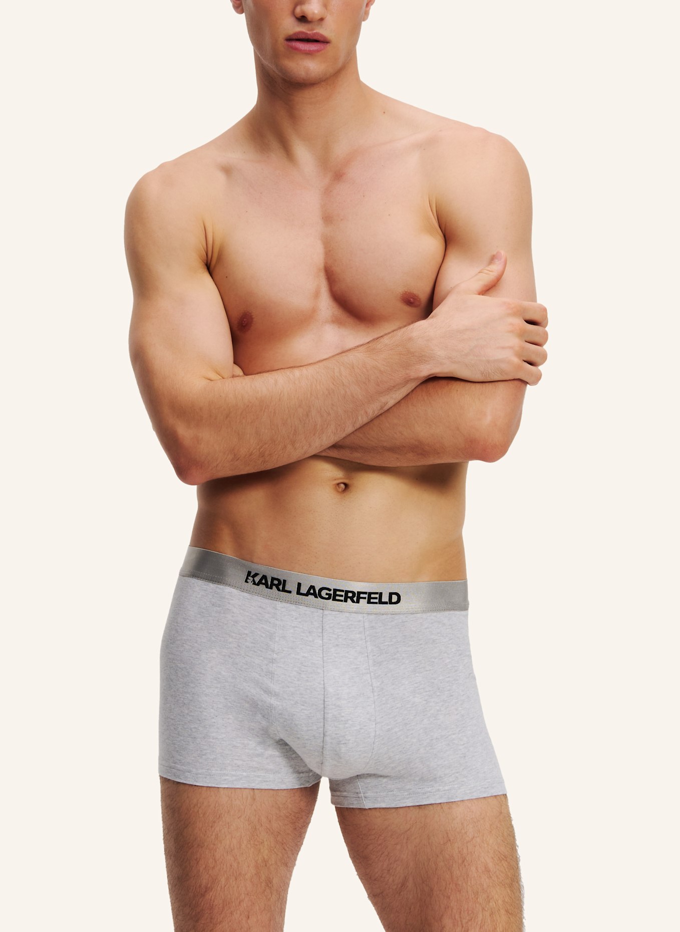 KARL LAGERFELD Unterwäsche Hose: SCHWARZ/ GRAU/ WEISS