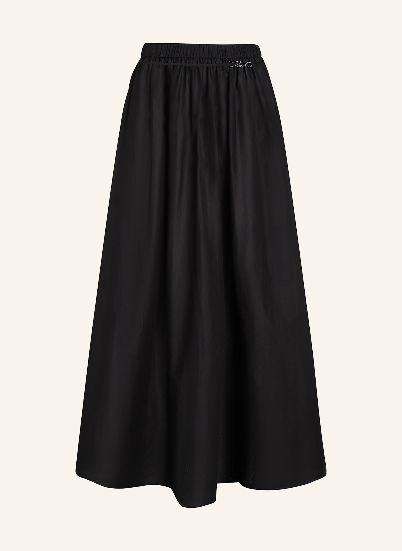 KARL LAGERFELD Maxirock: SCHWARZ