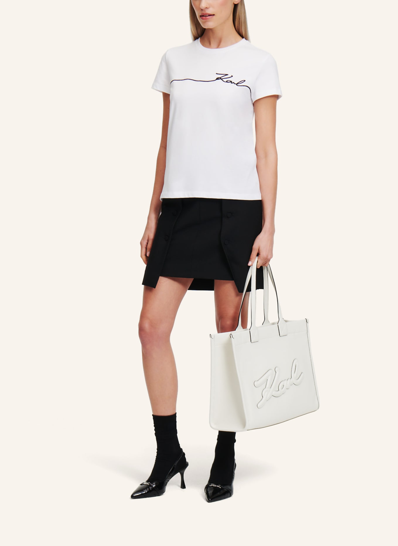 KARL LAGERFELD T-shirt: WEISS