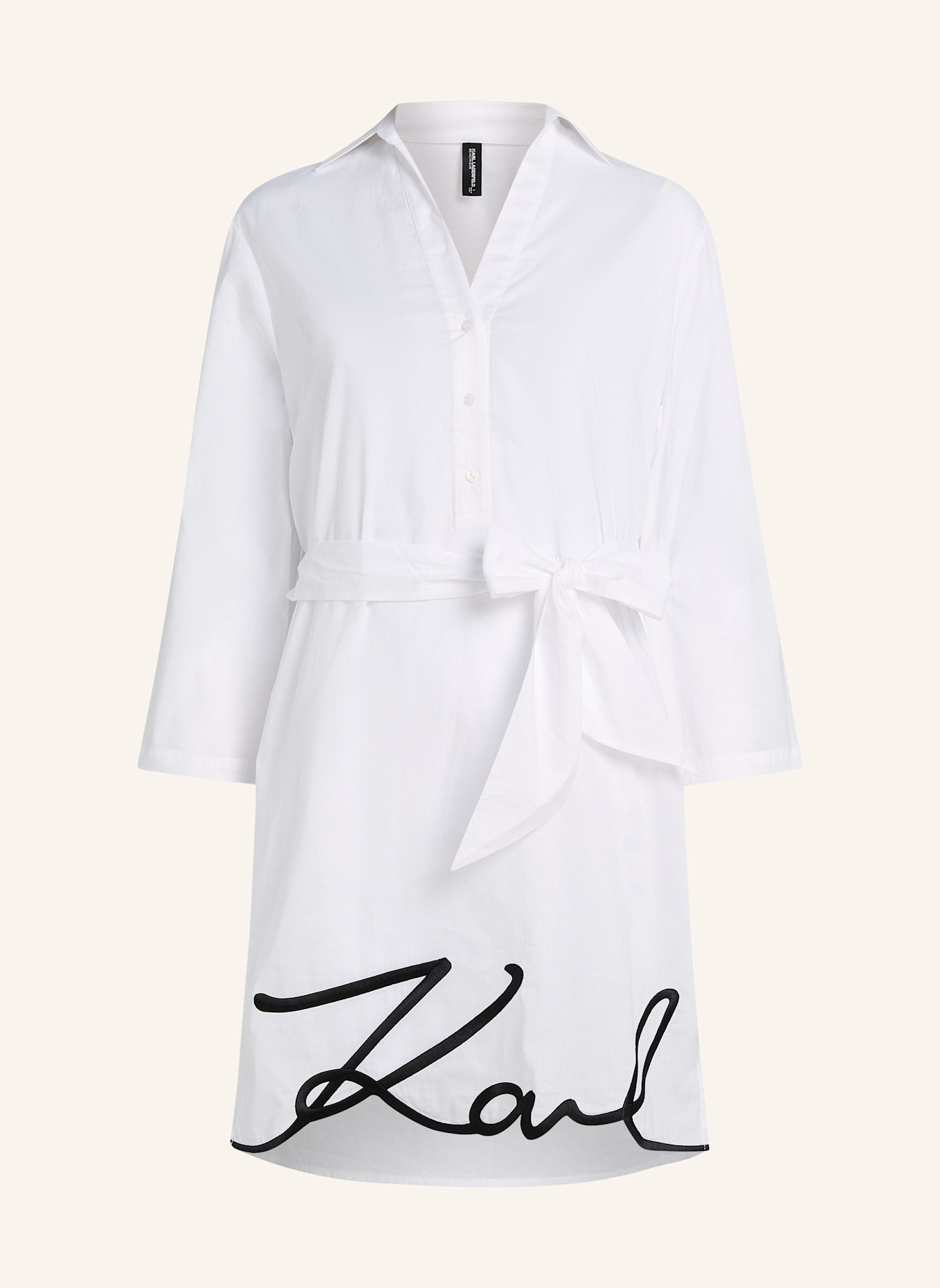 KARL LAGERFELD Strandkleid: WEISS