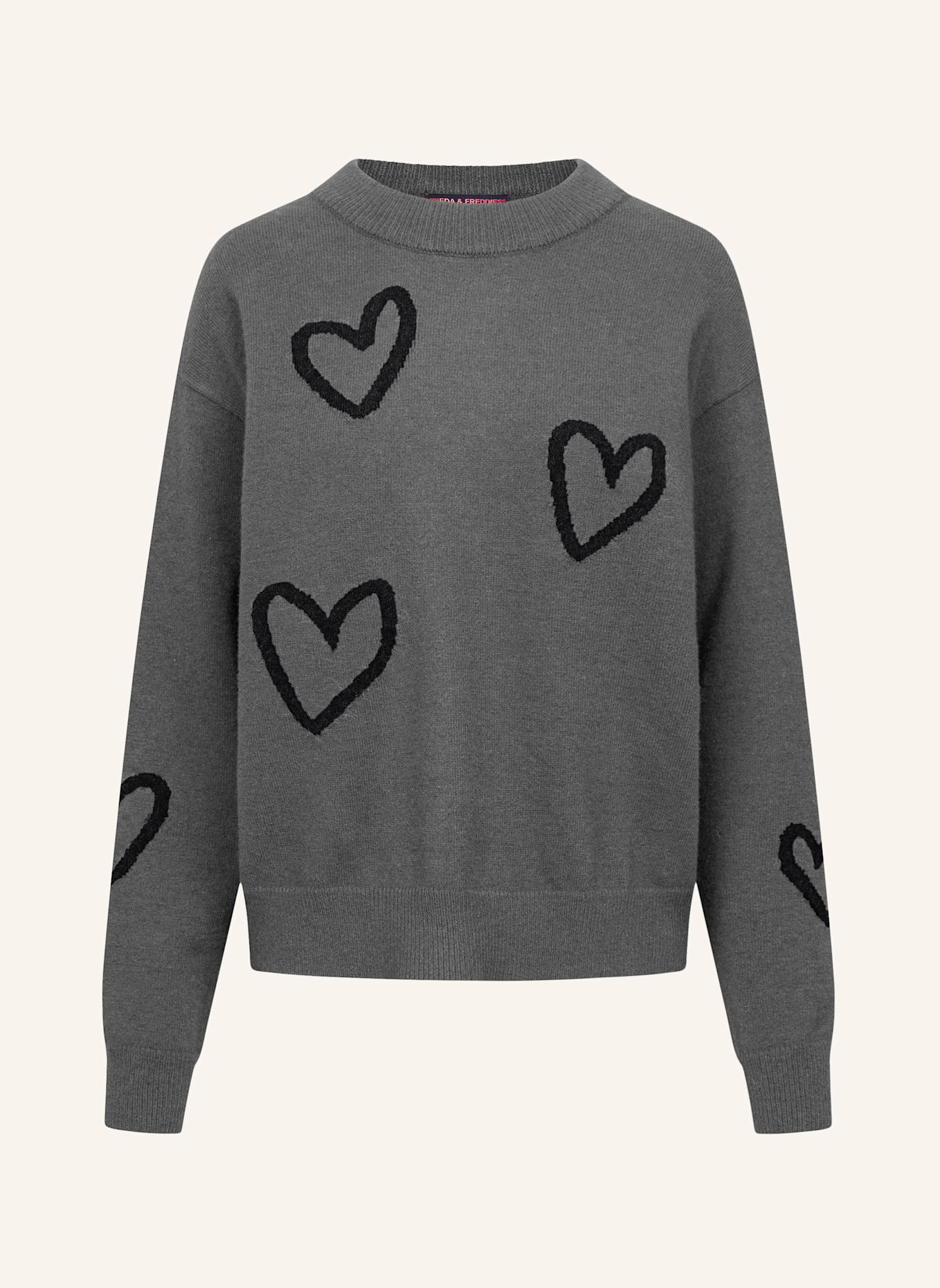 FRIEDA & FREDDIES Pullover: DUNKELGRAU