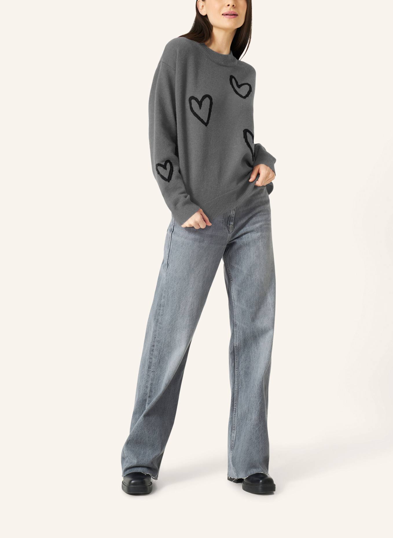 FRIEDA & FREDDIES Pullover: DUNKELGRAU