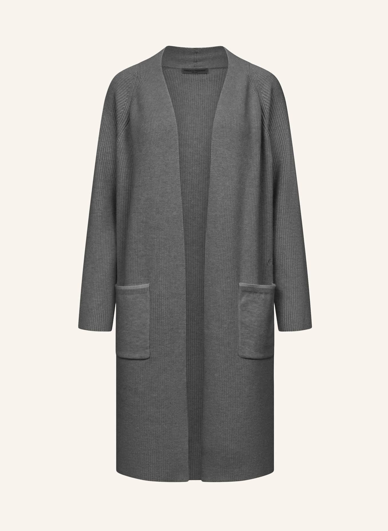 FRIEDA & FREDDIES Strickjacke: DUNKELGRAU