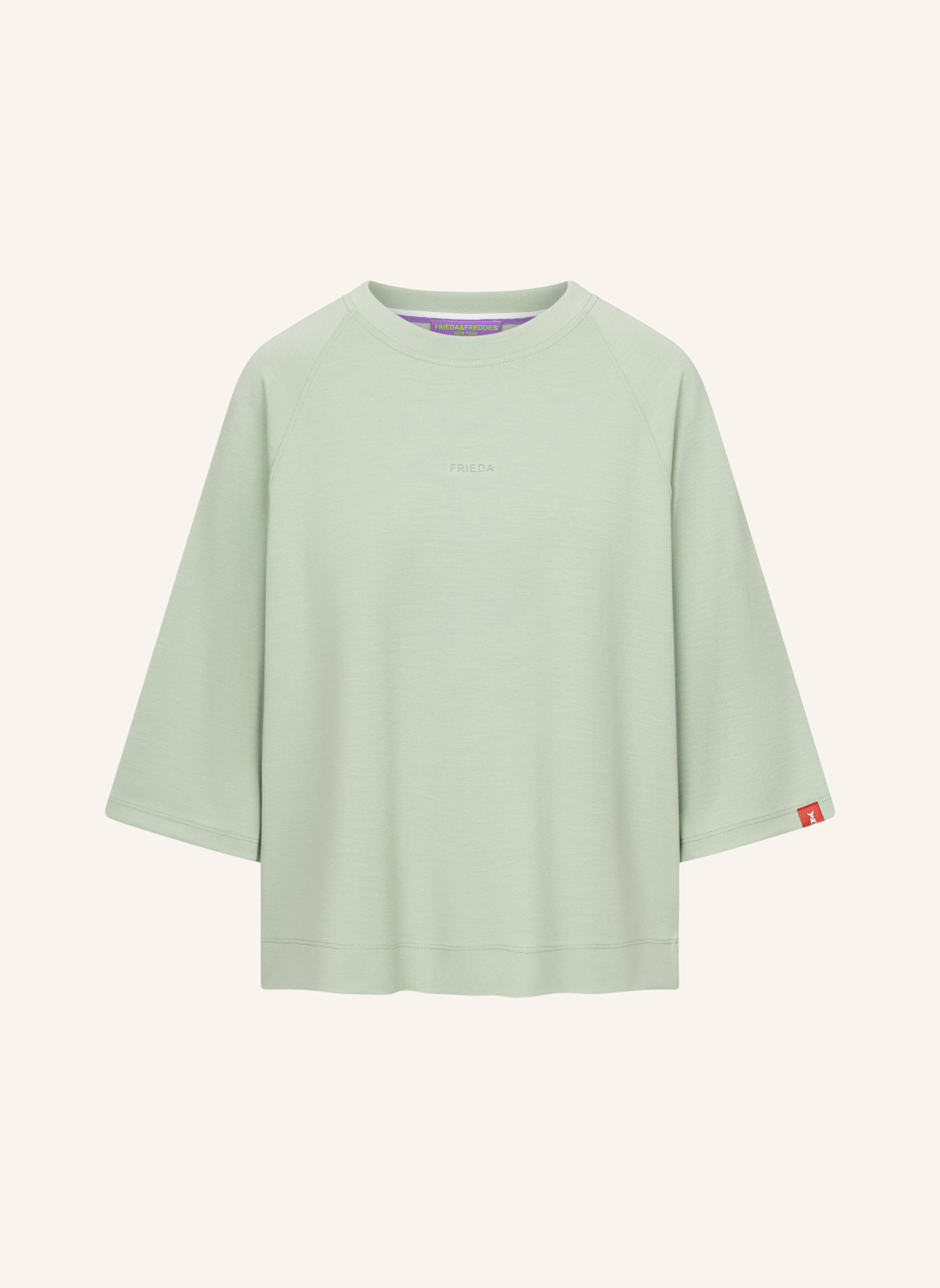 FRIEDA & FREDDIES Sweatshirt mit 3/4-Arm: HELLGRÜN