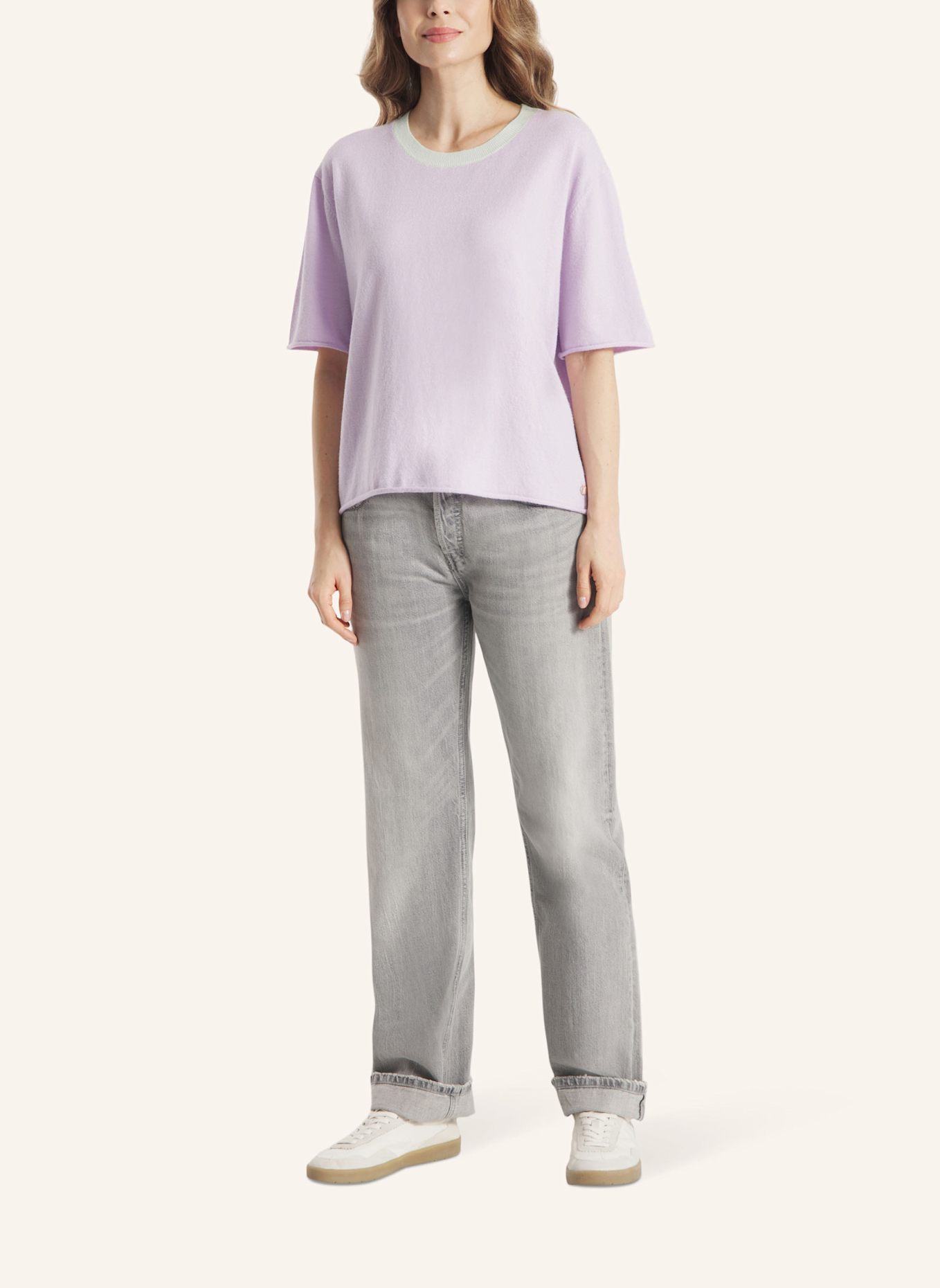 FRIEDA & FREDDIES Stricktshirt: HELLLILA