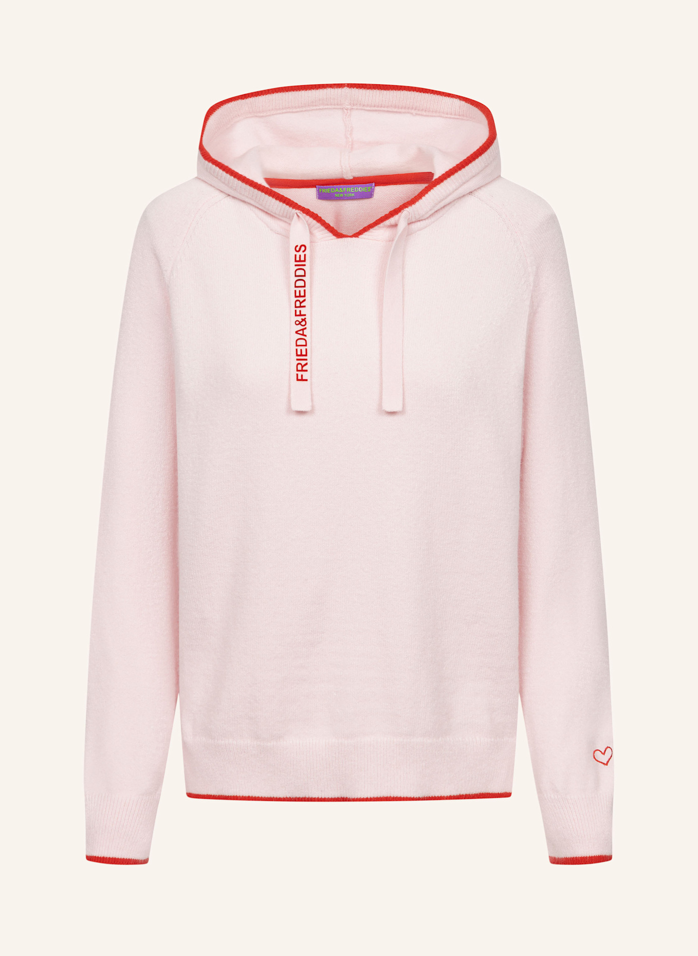 FRIEDA & FREDDIES Hoody: HELLROSA/ HELLBLAU