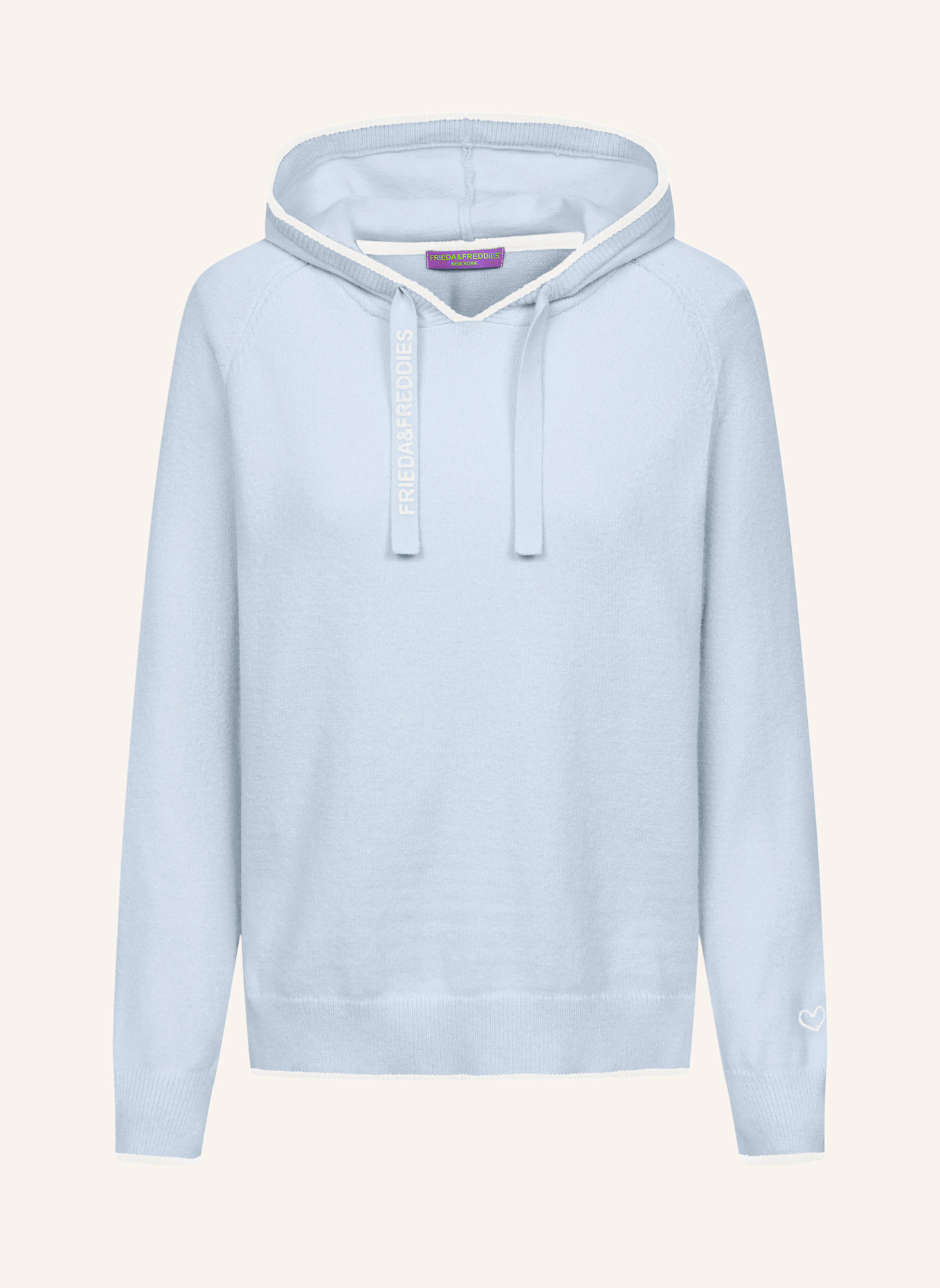 FRIEDA & FREDDIES Hoody: HELLROSA/ HELLBLAU
