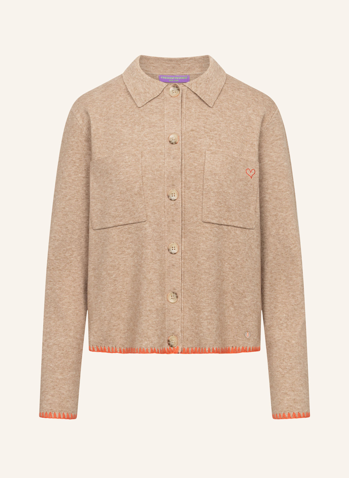 FRIEDA & FREDDIES Strickjacke: BEIGE