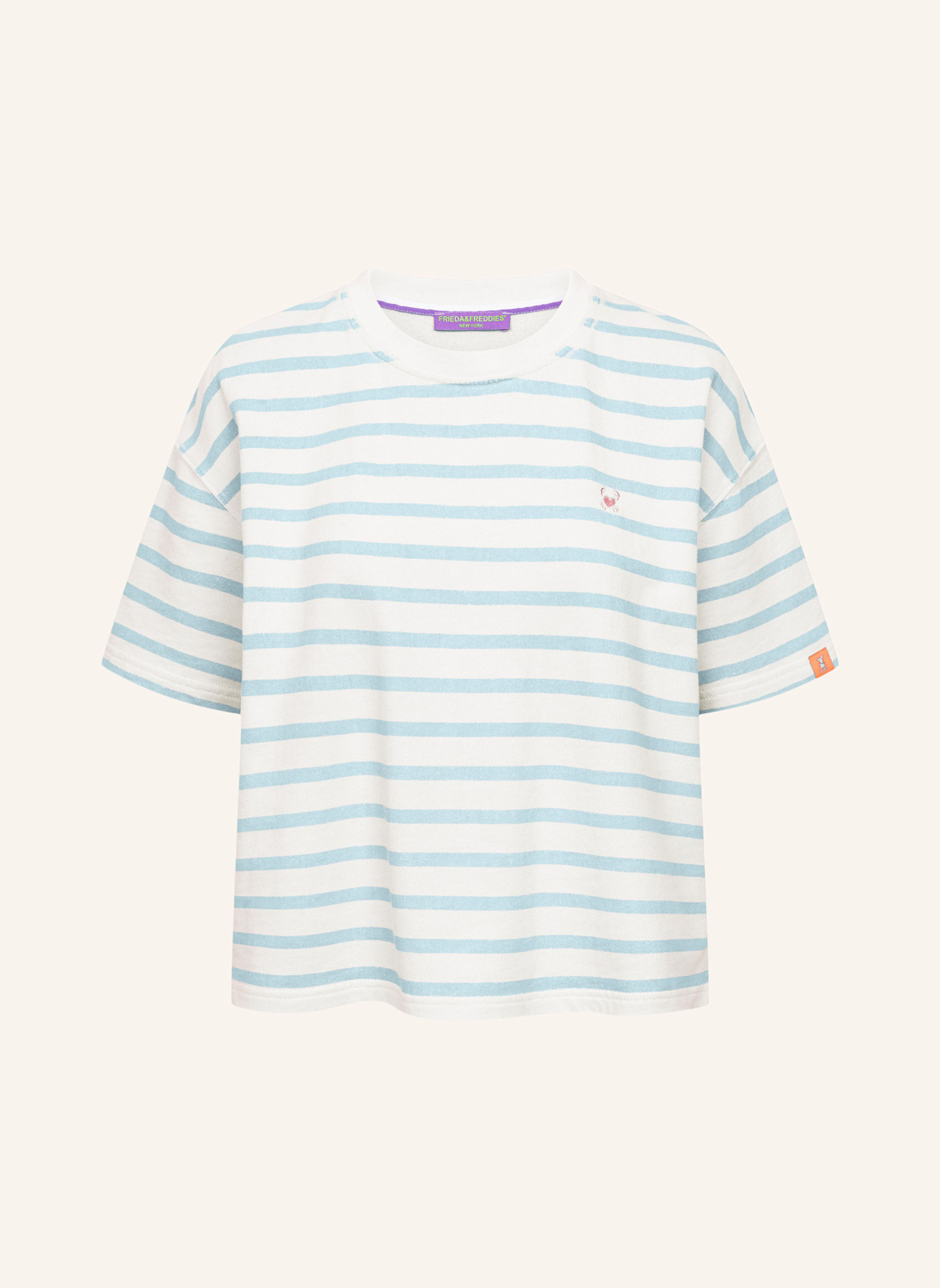 FRIEDA & FREDDIES Sweat-Shirt: ROSÉ/ HELLBLAU