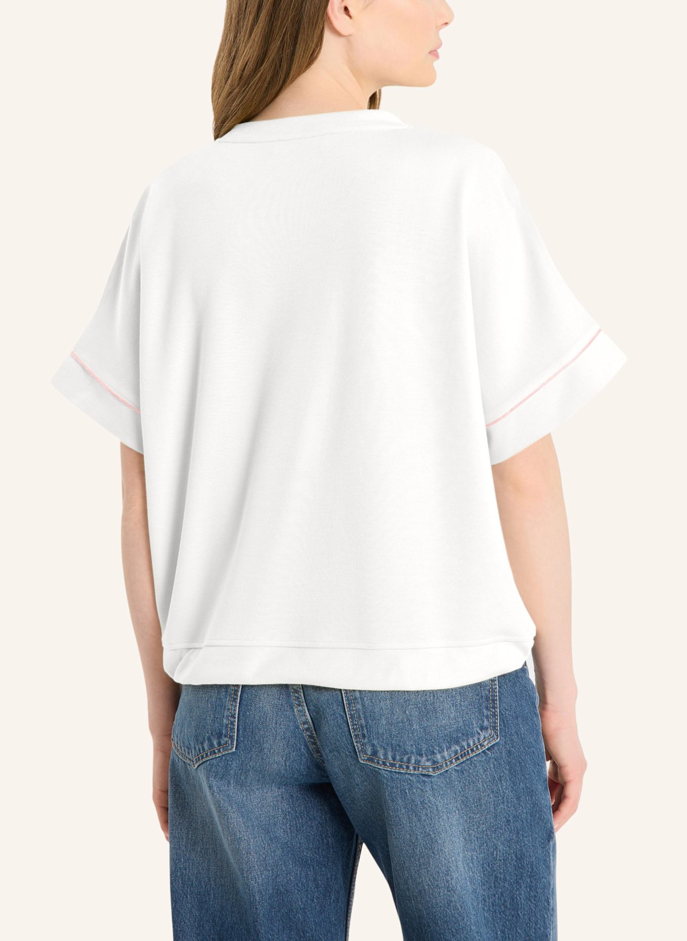 FRIEDA & FREDDIES Sweat-Shirt: BEIGE/ HELLBLAU