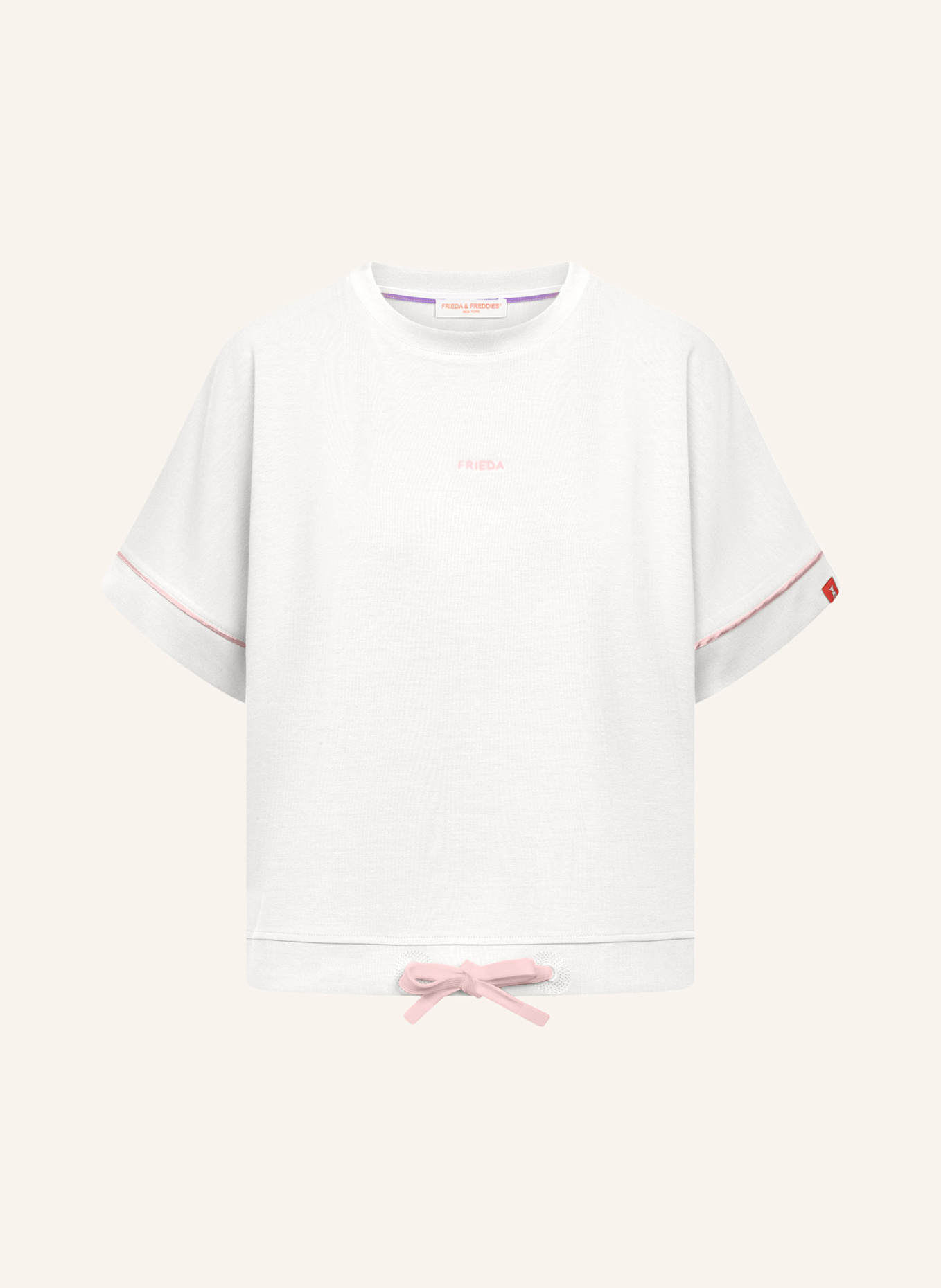 FRIEDA & FREDDIES Sweat-Shirt: BEIGE/ HELLBLAU