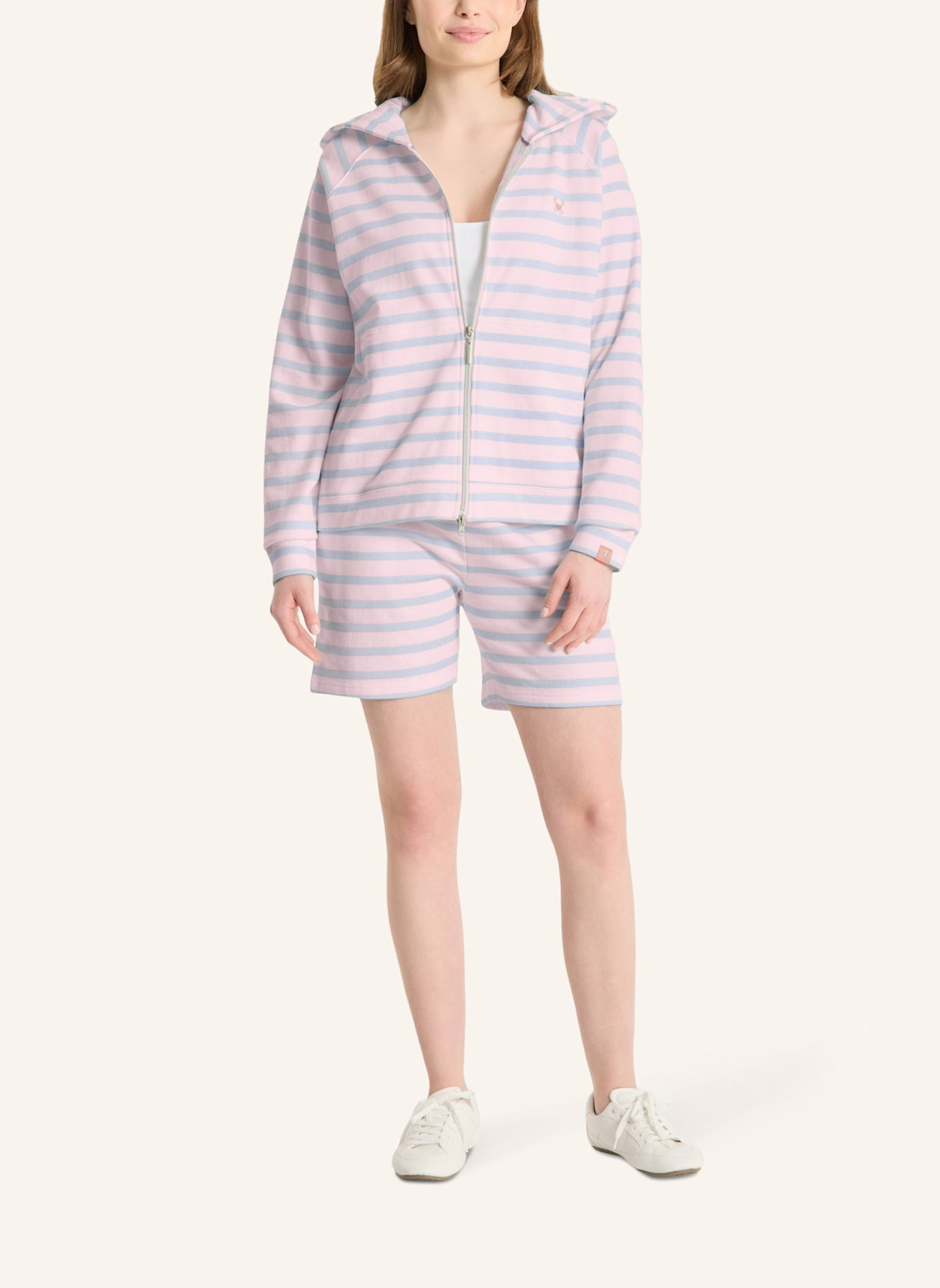 FRIEDA & FREDDIES Sweat-Shorts: ROSÉ/ HELLBLAU