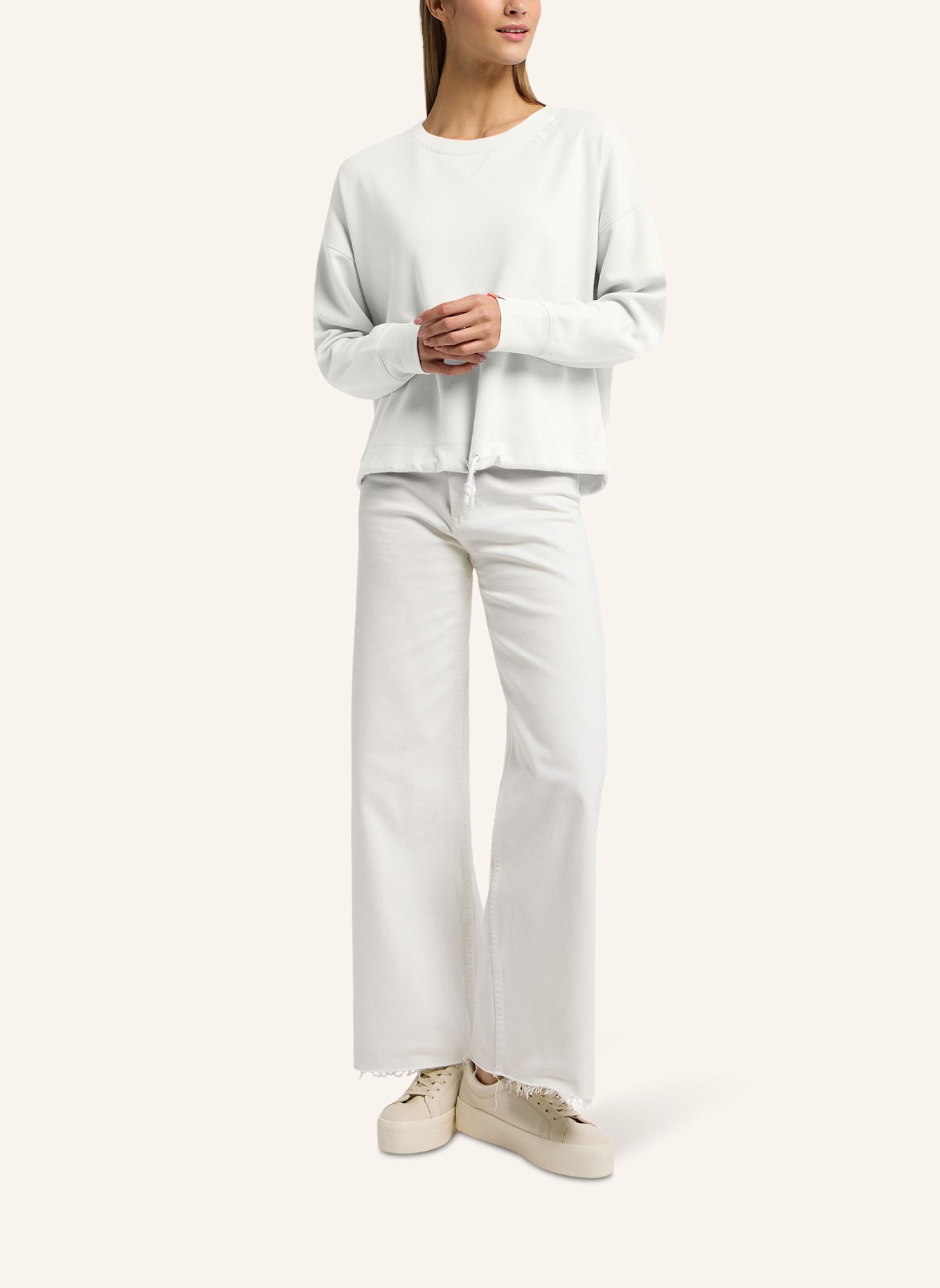 FRIEDA & FREDDIES Sweat-Shirt: BEIGE/ ROSÉ