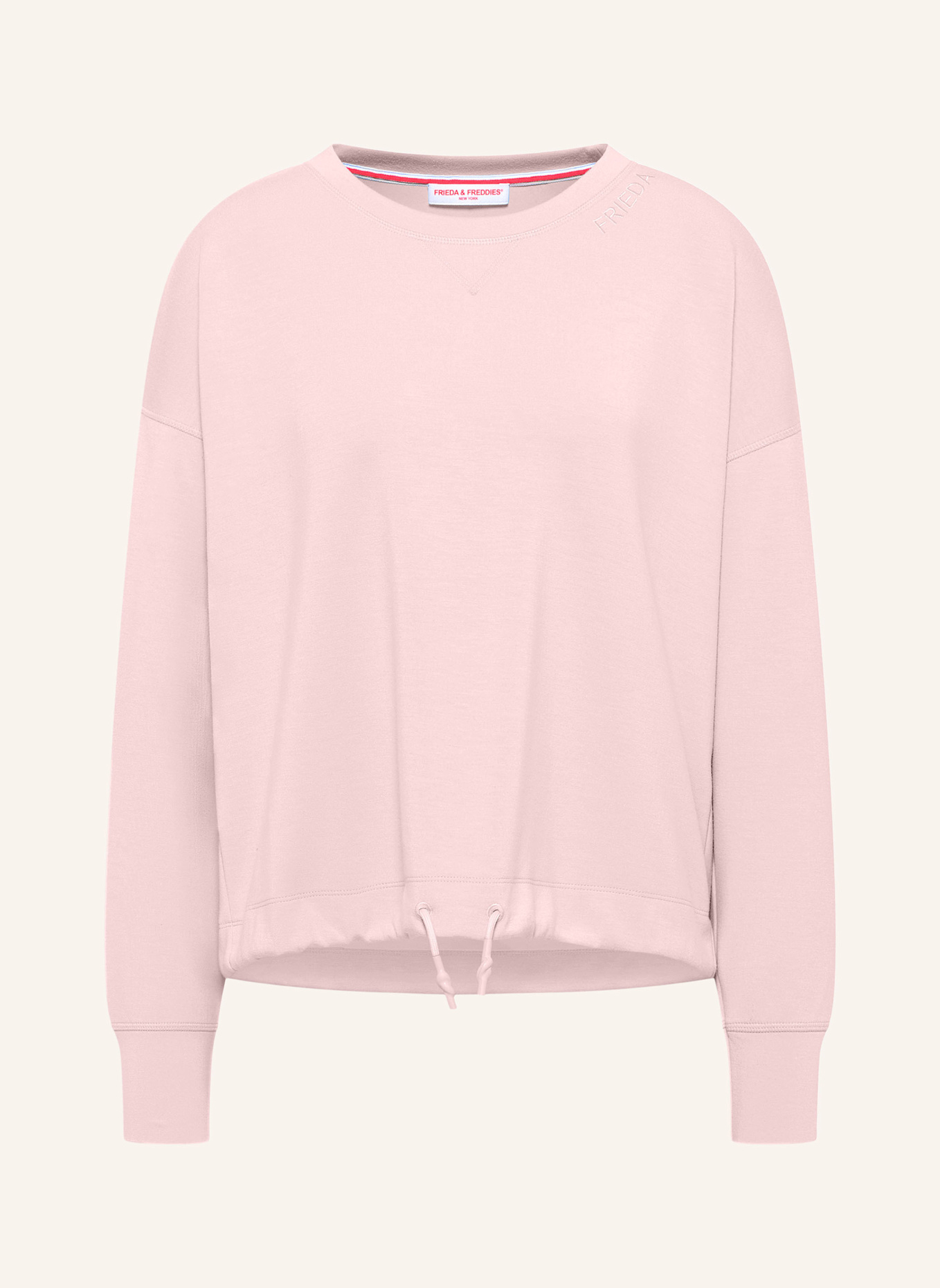 FRIEDA & FREDDIES Sweat-Shirt: BEIGE/ ROSÉ