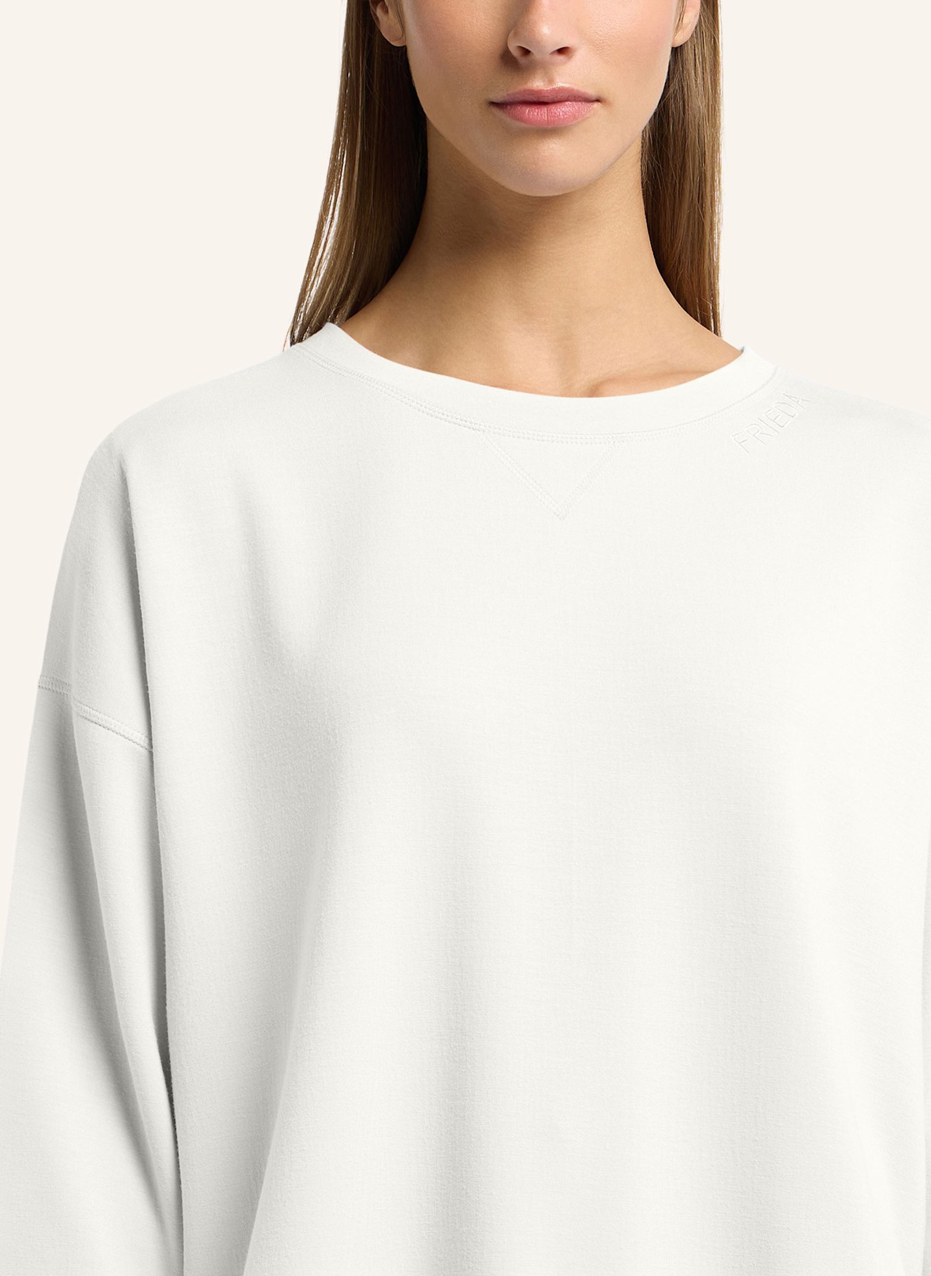 FRIEDA & FREDDIES Sweat-Shirt: BEIGE/ ROSÉ