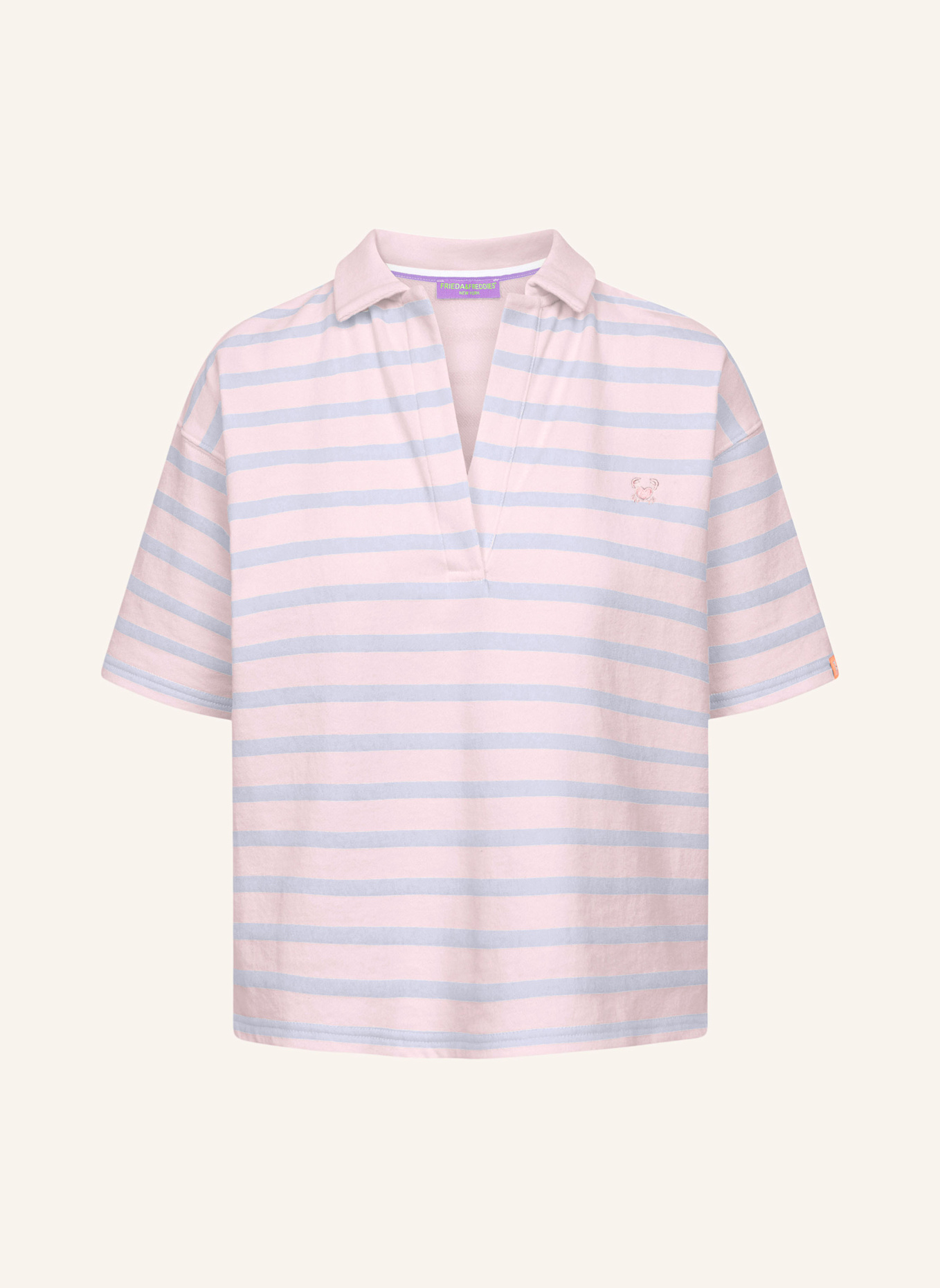 FRIEDA & FREDDIES Sweat-Shirt: ROSÉ/ HELLBLAU