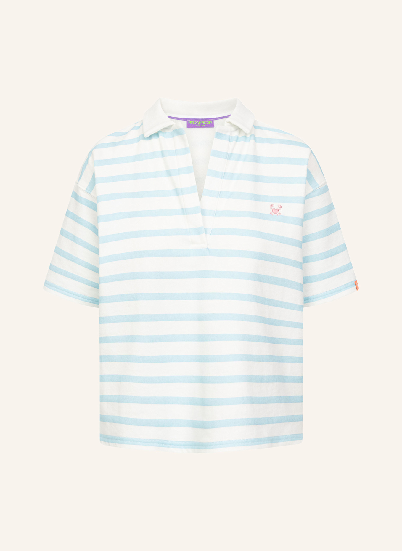 FRIEDA & FREDDIES Sweat-Shirt: ROSÉ/ HELLBLAU