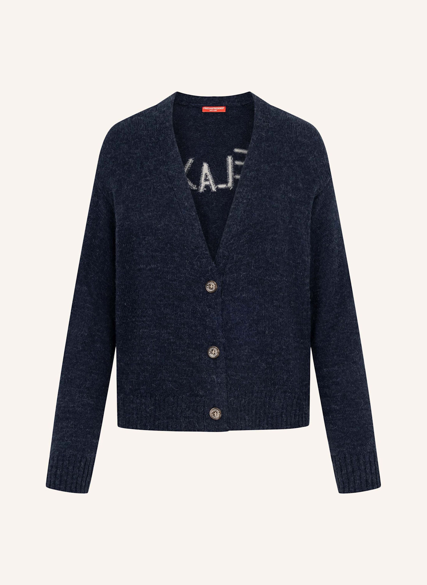 FRIEDA & FREDDIES Strickjacke: DUNKELBLAU