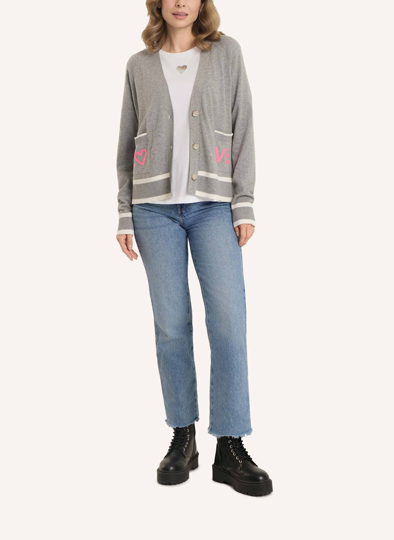 FRIEDA & FREDDIES Strickjacke: GRAU