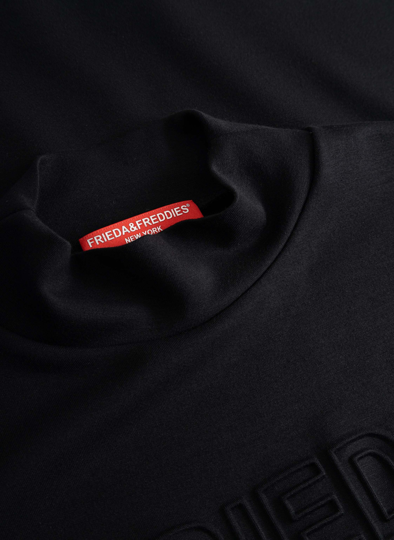 FRIEDA & FREDDIES Sweatshirt mit Stehkragen: SCHWARZ