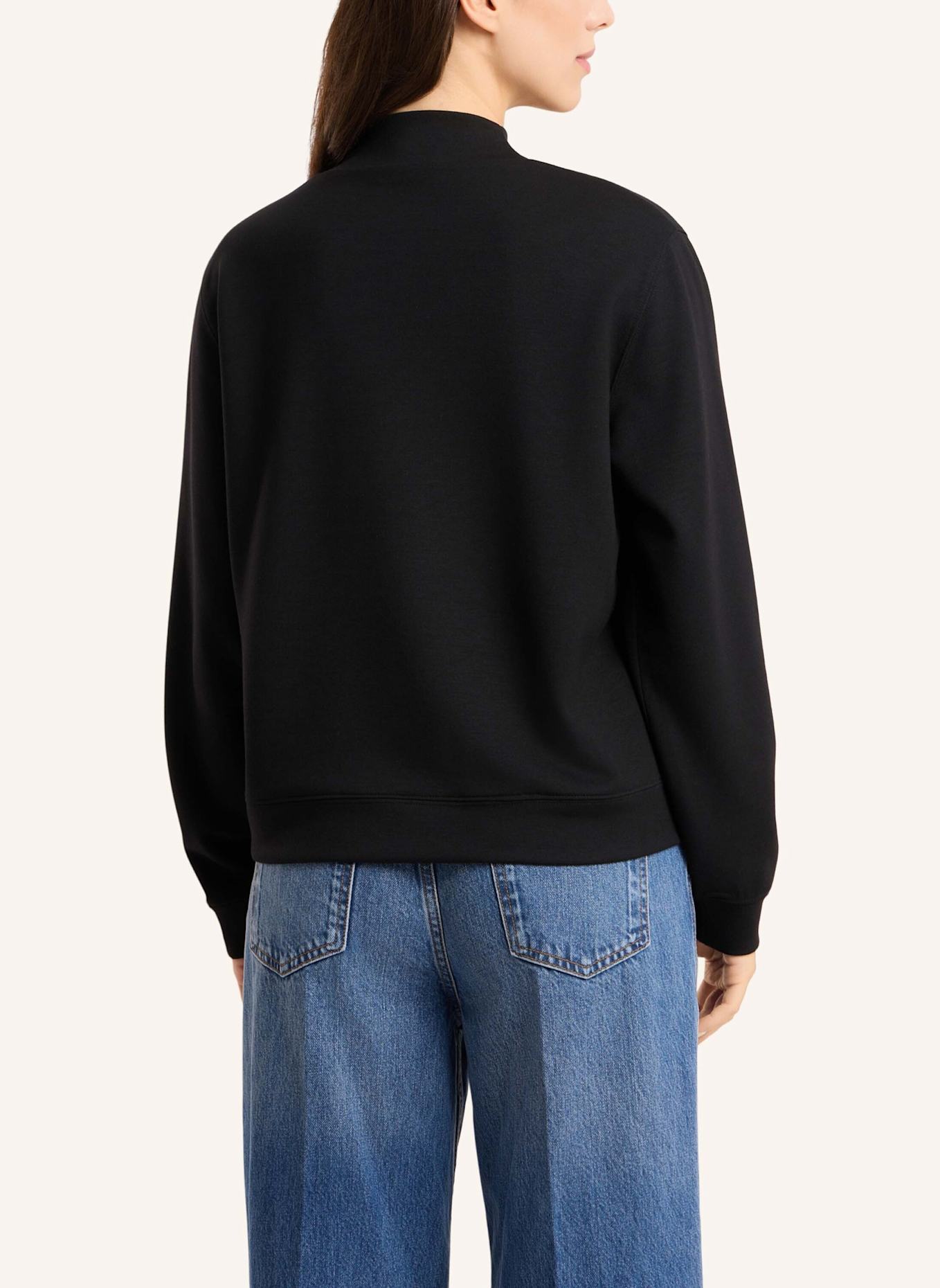 FRIEDA & FREDDIES Sweatshirt mit Stehkragen: SCHWARZ