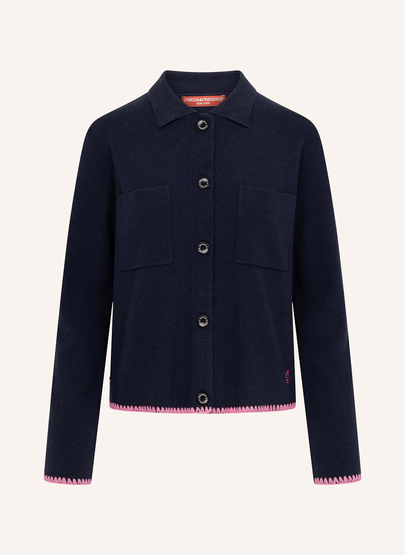 FRIEDA & FREDDIES Strickjacke: DUNKELBLAU