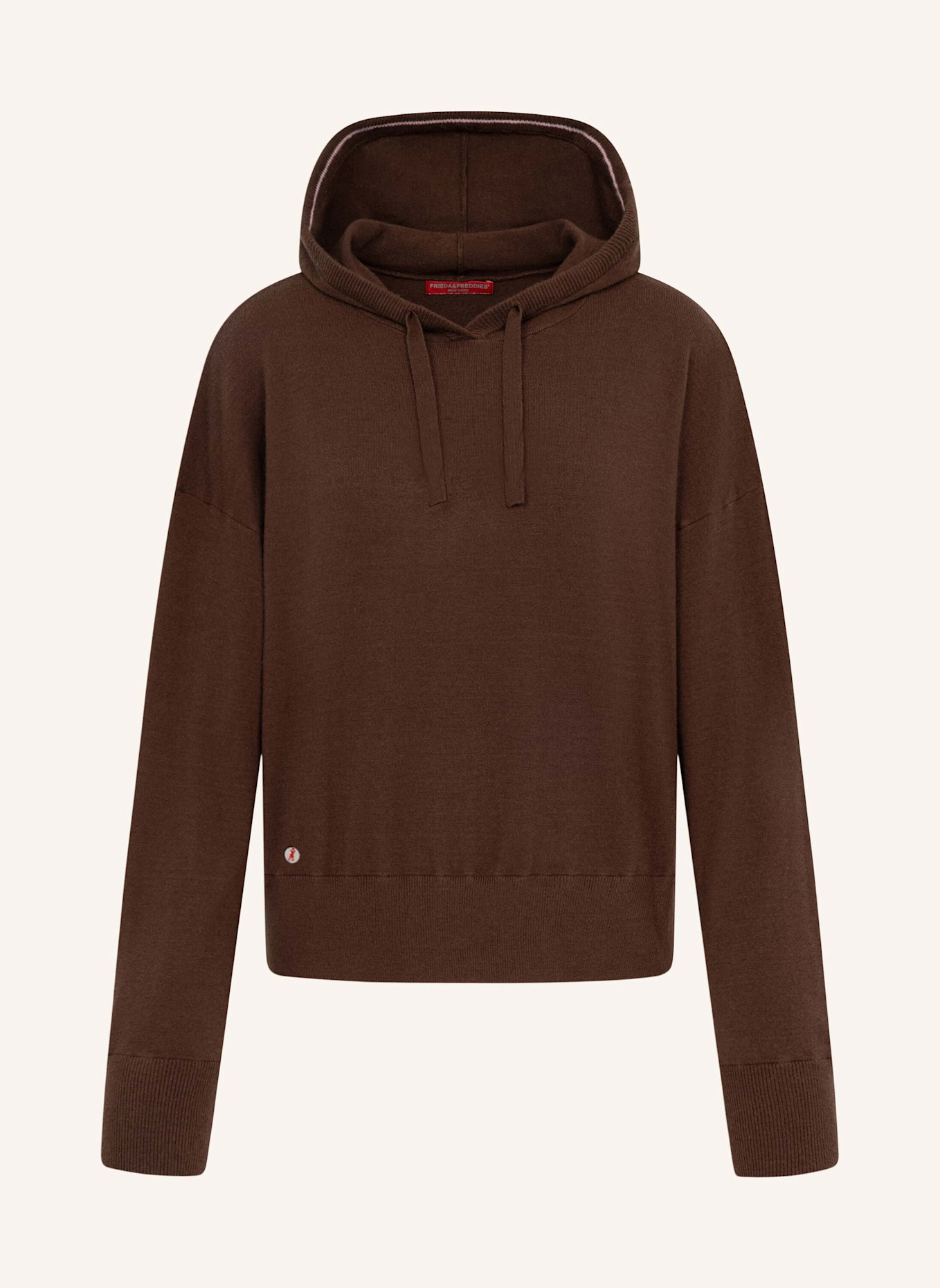 FRIEDA & FREDDIES Strickpullover mit Kapuze: BEIGE
