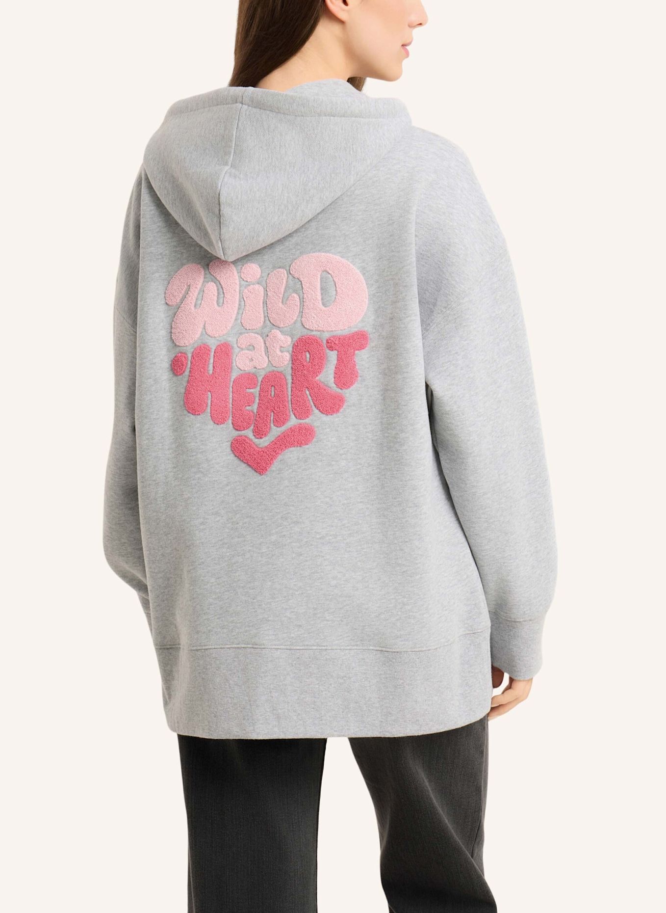 FRIEDA & FREDDIES Oversized-Hoodie: GRAU