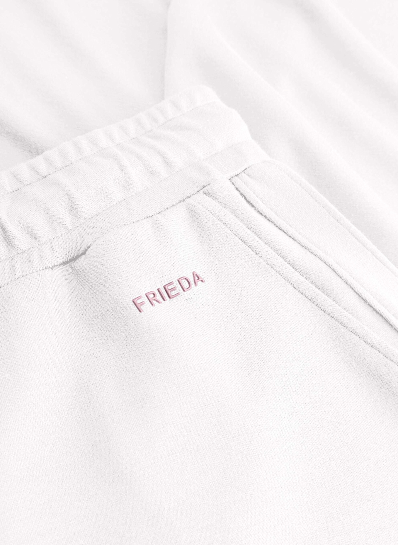 FRIEDA & FREDDIES Hose im Jogging-Stil mit Biesen: BEIGE
