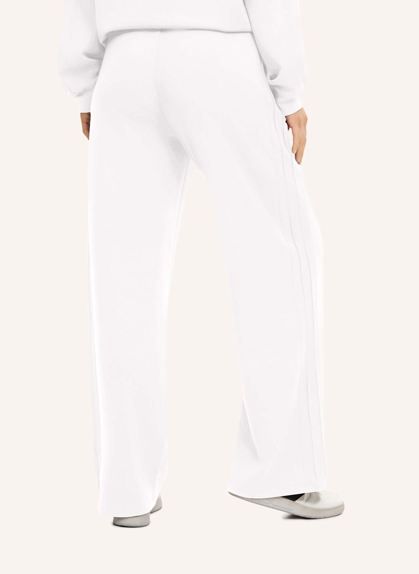 FRIEDA & FREDDIES Hose im Jogging-Stil mit Biesen: BEIGE