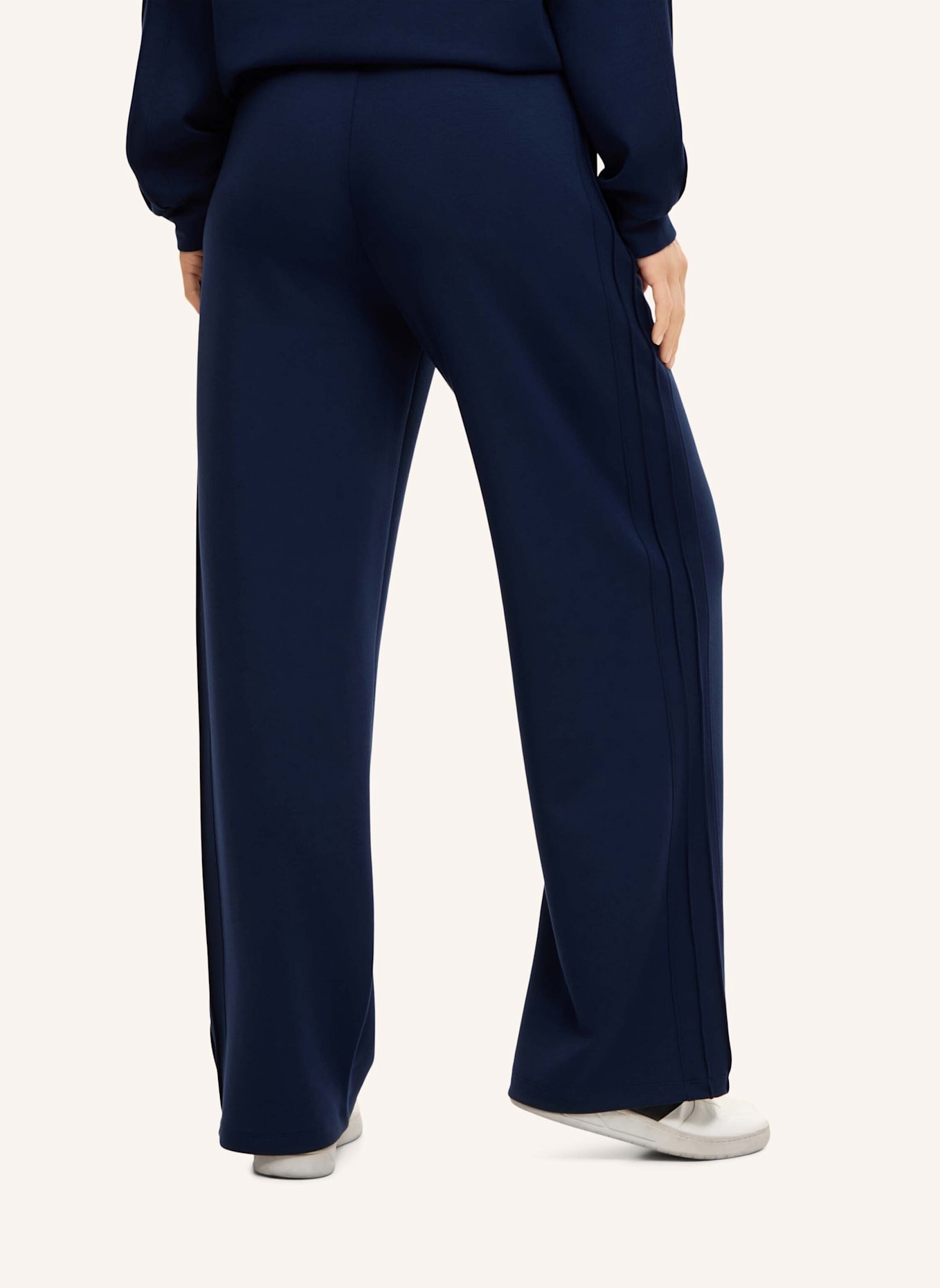 FRIEDA & FREDDIES Hose im Jogging-Stil mit Biesen: BEIGE