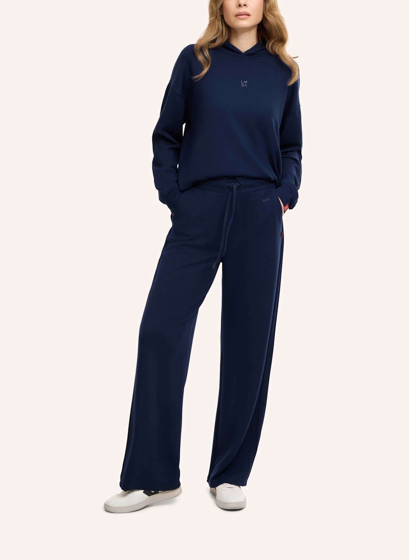 FRIEDA & FREDDIES Hose im Jogging-Stil mit Biesen: BEIGE