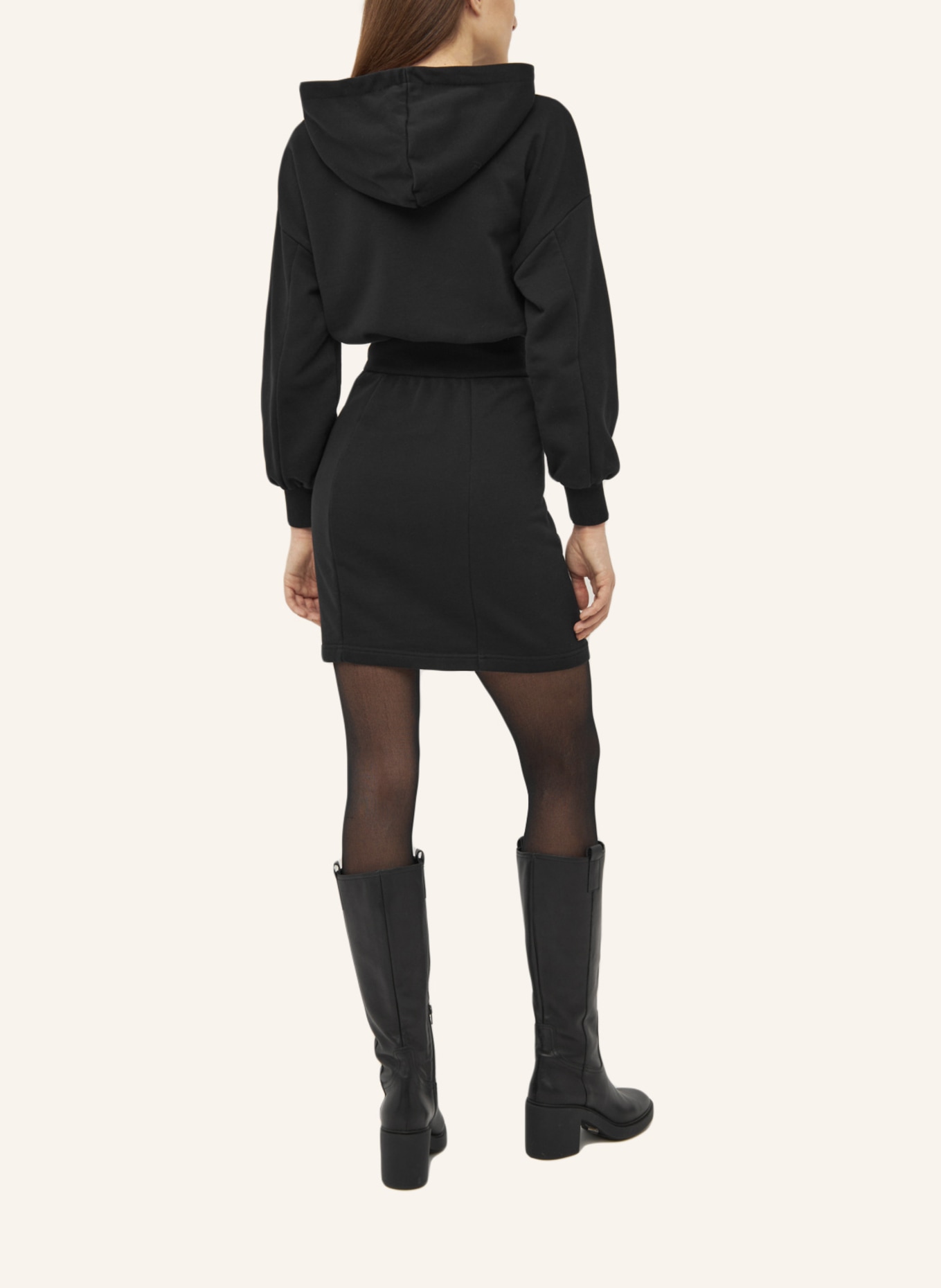 Les Lunes Hoodie-Kleid CHARLIE, Farbe: SCHWARZ (Bild 2)