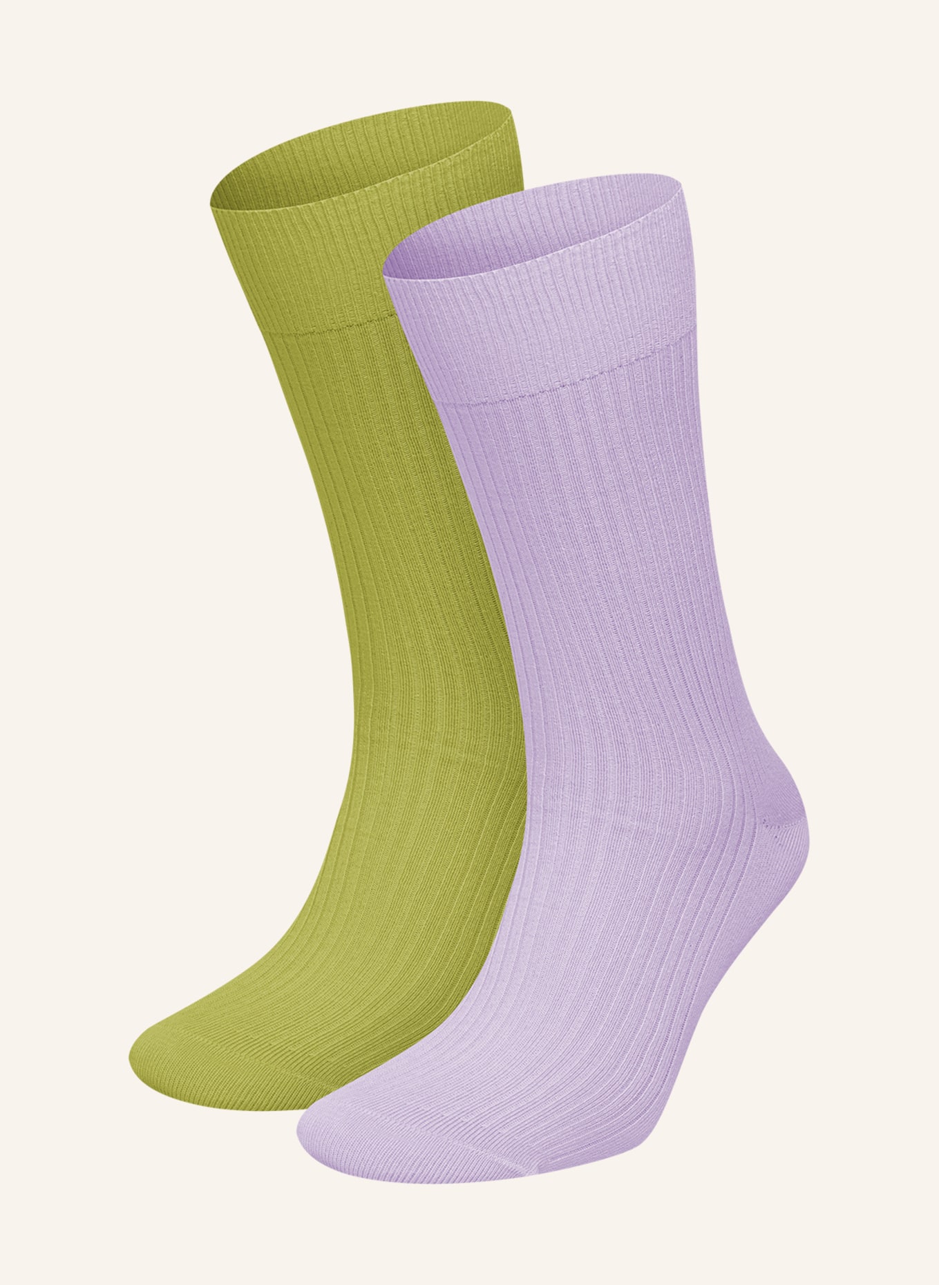 DillySocks 2er-Pack Socken PREMIUM RIBBED COLLECTION, Farbe: SCHWARZ/ WEISS/ ROT (Bild 1)