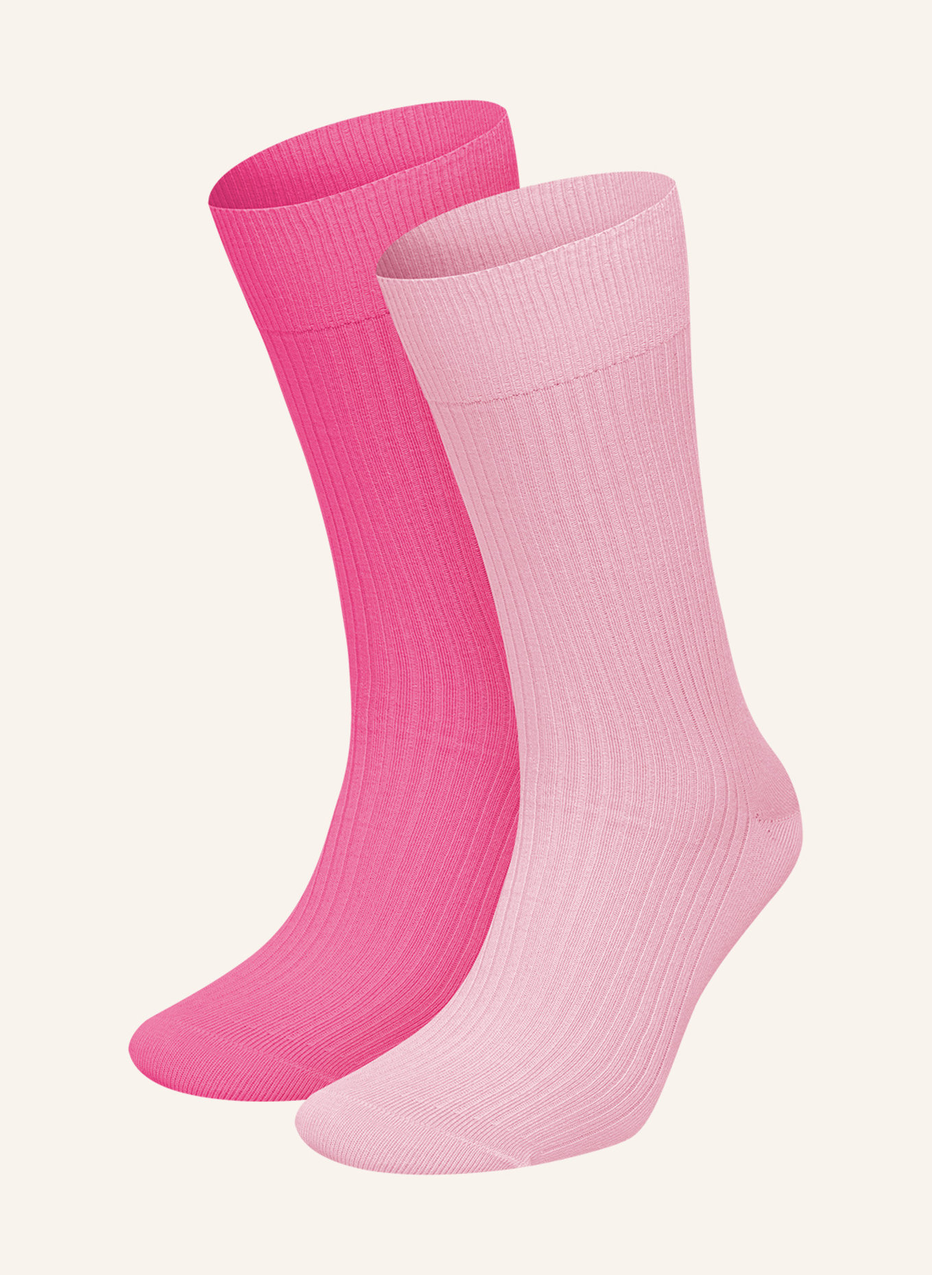 DillySocks 2er-Pack Socken PREMIUM RIBBED COLLECTION, Farbe: PINK (Bild 1)