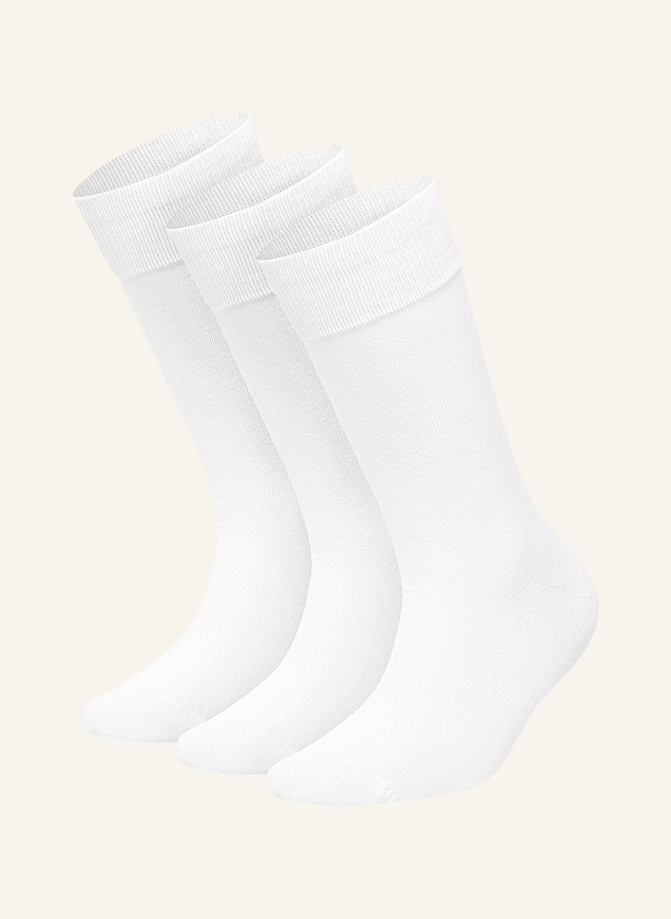 DillySocks 3er-Pack Socken ONE COLOR SMOOTH, Farbe: WEISS (Bild 1)